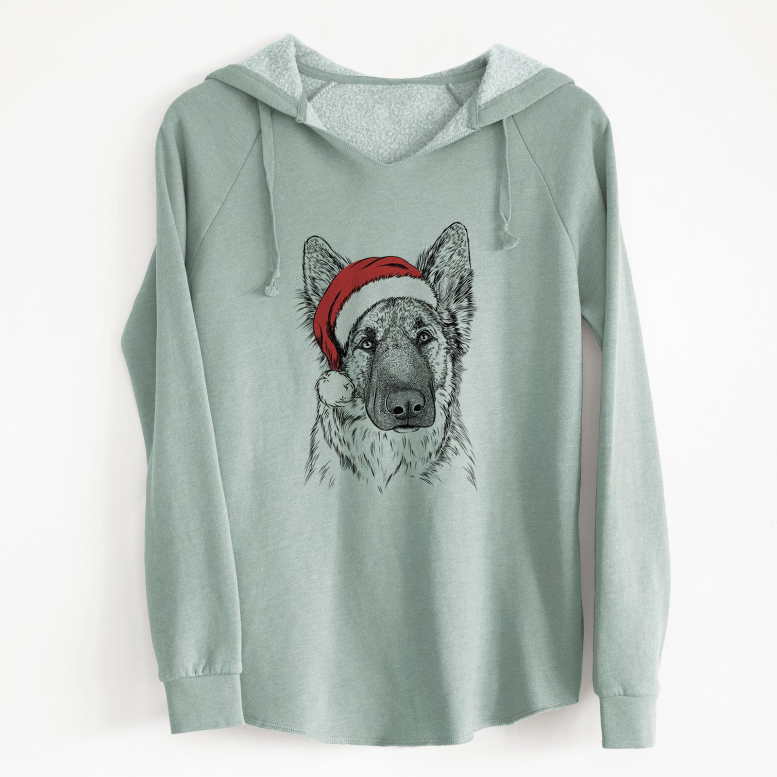 Santa Geddy the Shiloh Shepherd - Cali Wave Hooded Sweatshirt