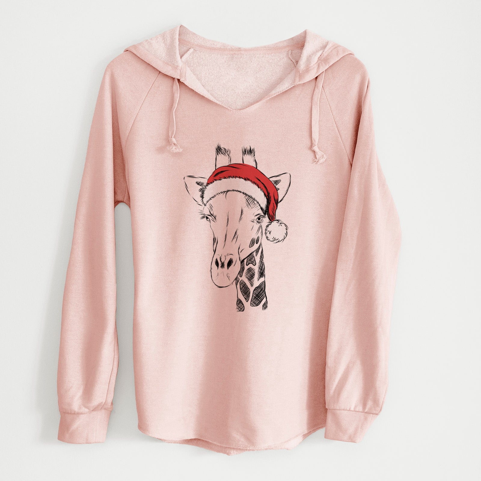 Santa Geoffrey the Giraffe - Cali Wave Hooded Sweatshirt