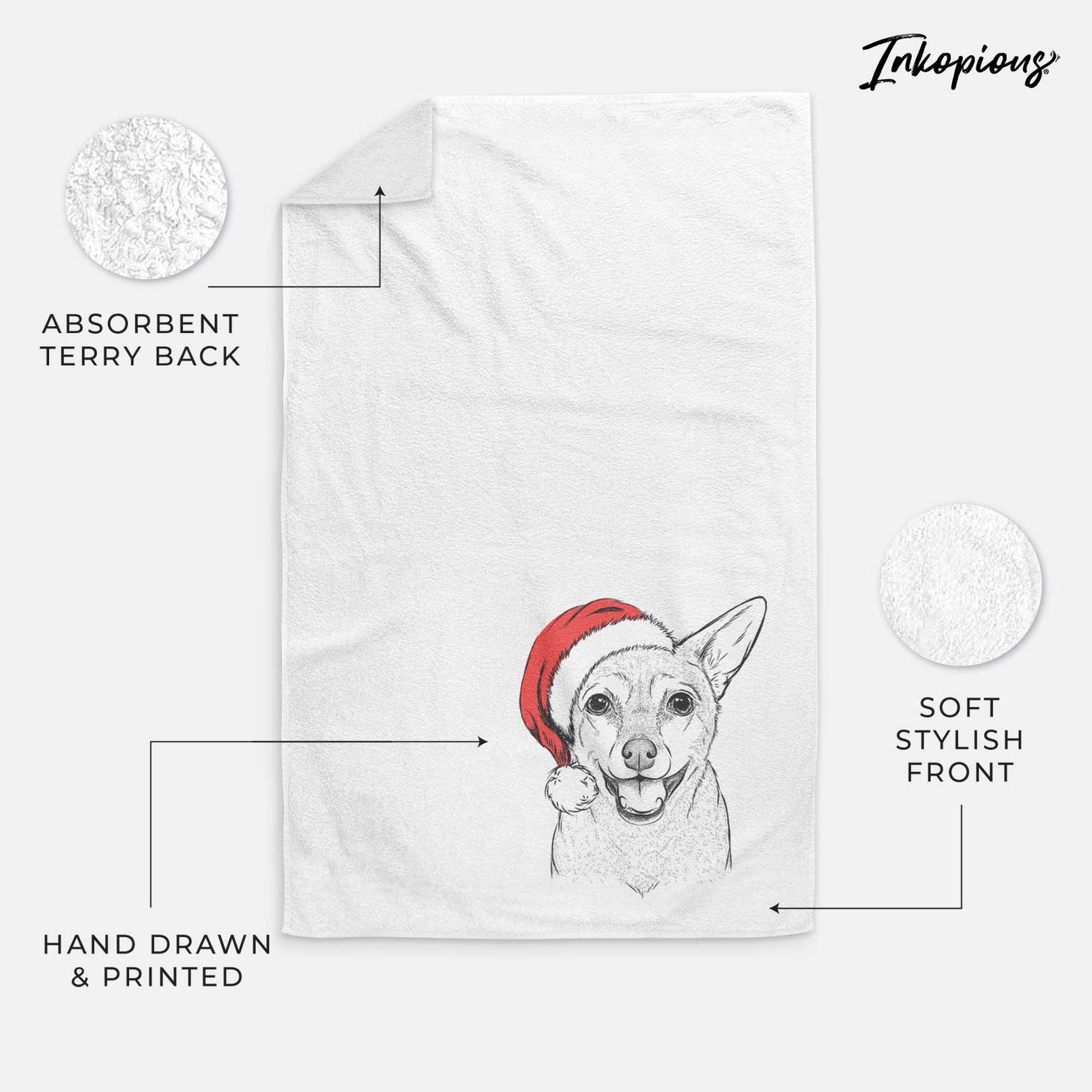 Georgie the Chiweenie Decorative Hand Towel
