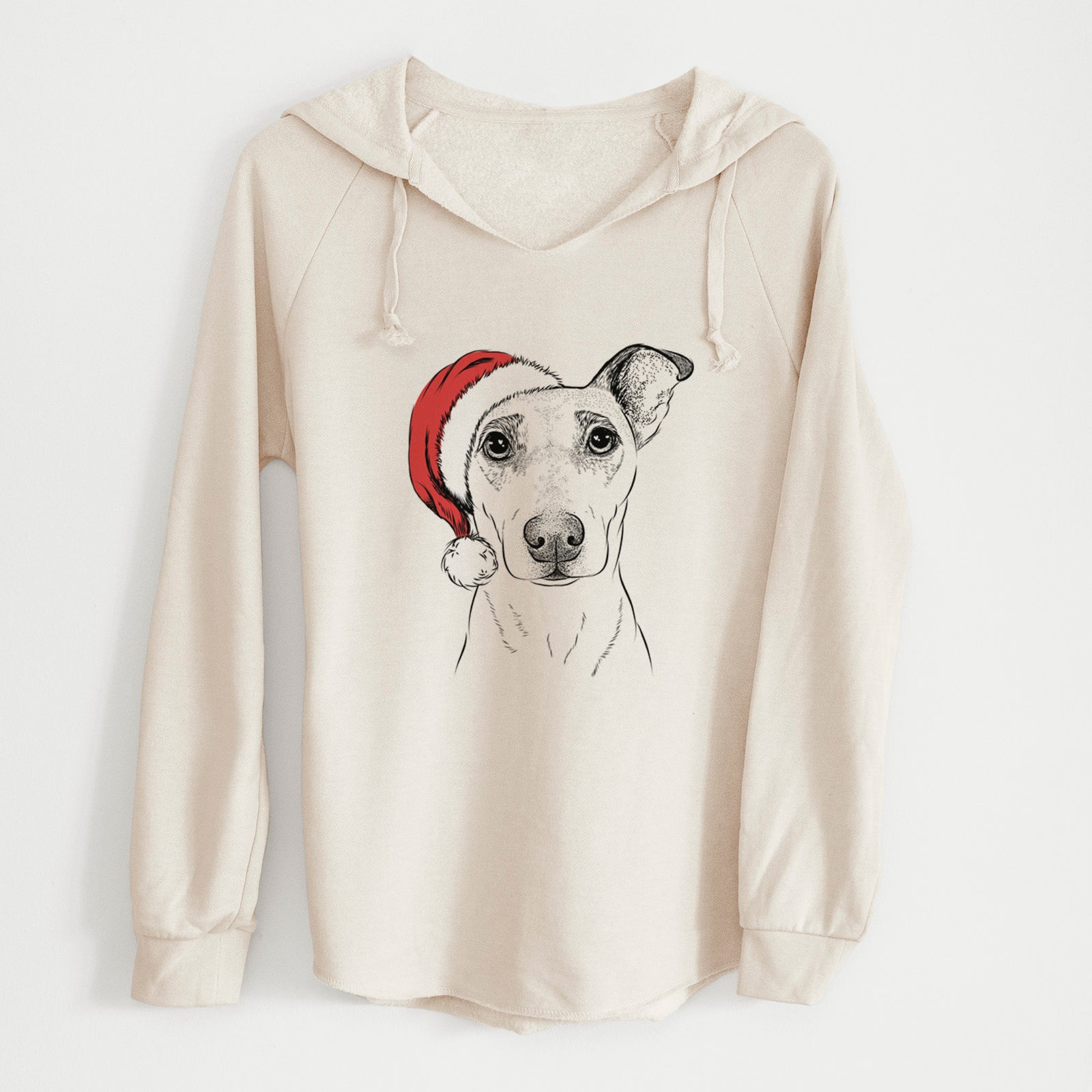 Santa Georgie Rat the Terrier Mix - Cali Wave Hooded Sweatshirt