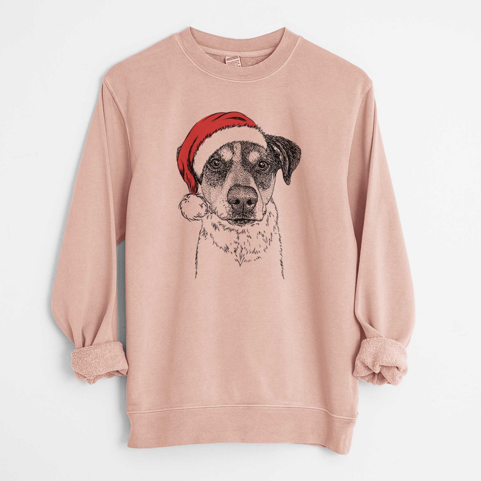 Santa Gertrude the Mixed Breed - Unisex Pigment Dyed Crew Sweatshirt