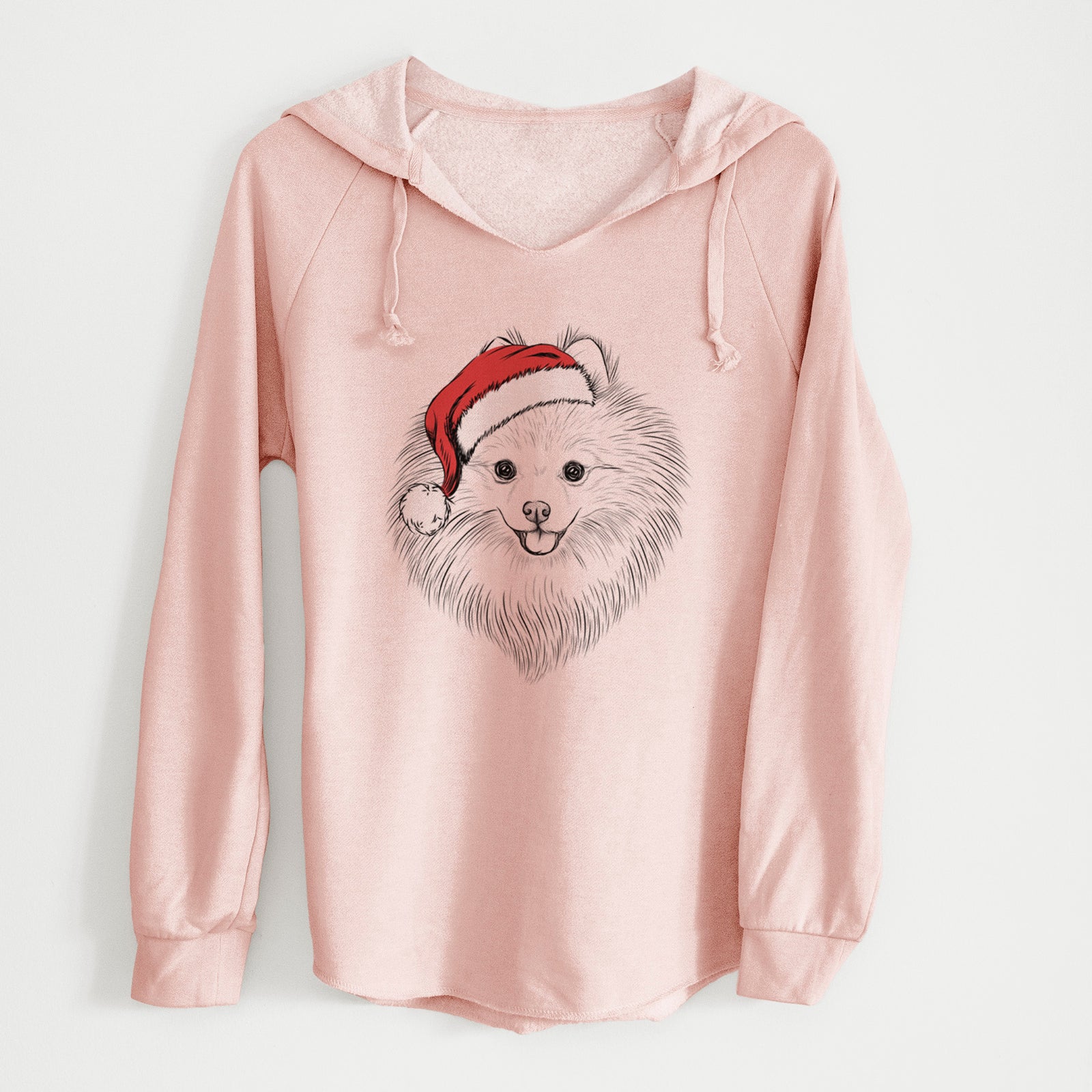 Santa GiGi the Pomeranian - Cali Wave Hooded Sweatshirt