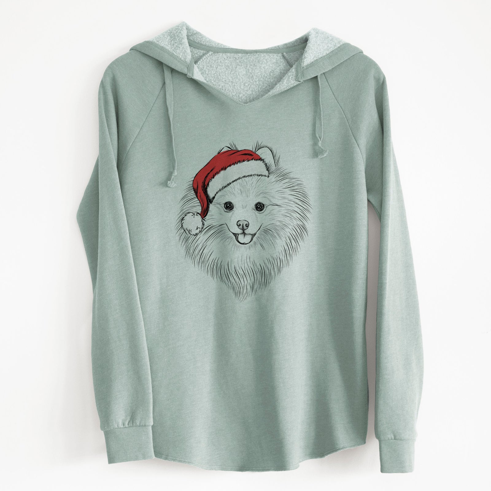 Santa GiGi the Pomeranian - Cali Wave Hooded Sweatshirt