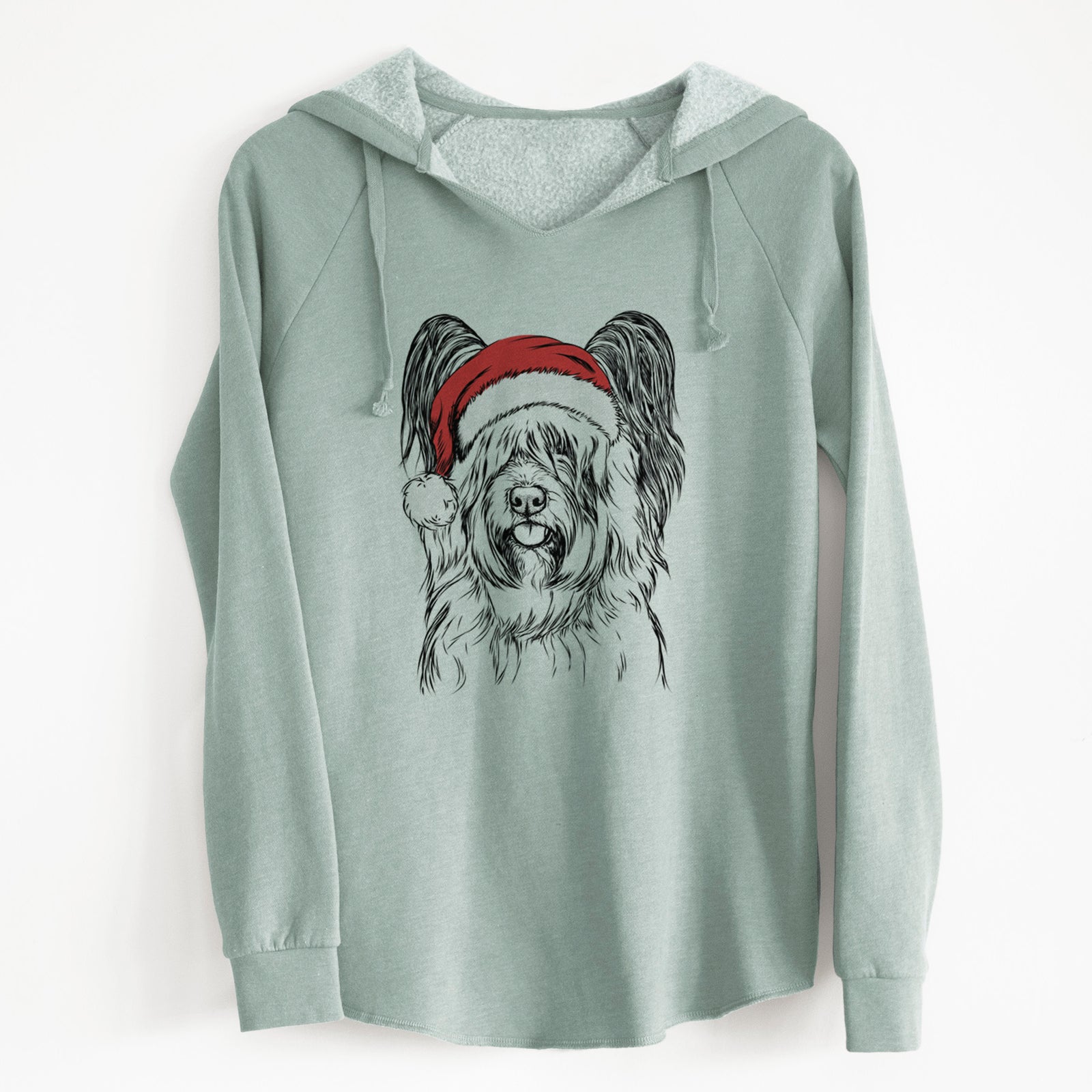 Santa Gideon the Skye Terrier - Cali Wave Hooded Sweatshirt