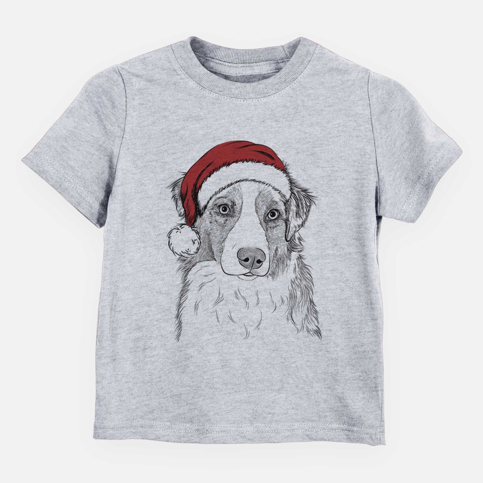 Santa Ginger the Australian Shepherd - Kids/Youth/Toddler Shirt