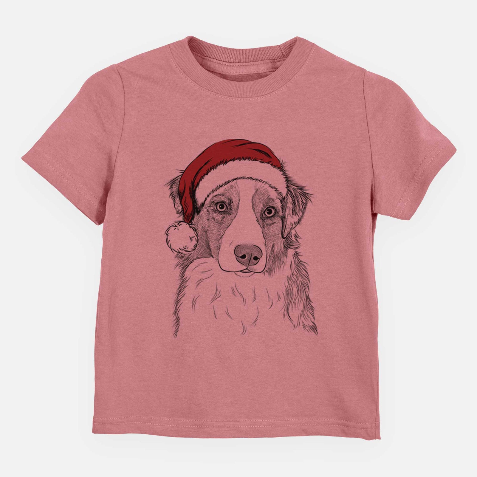 Santa Ginger the Australian Shepherd - Kids/Youth/Toddler Shirt