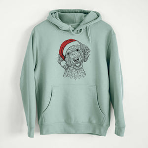 Santa Gizmo the Goldendoodle  - Mid-Weight Unisex Premium Blend Hoodie