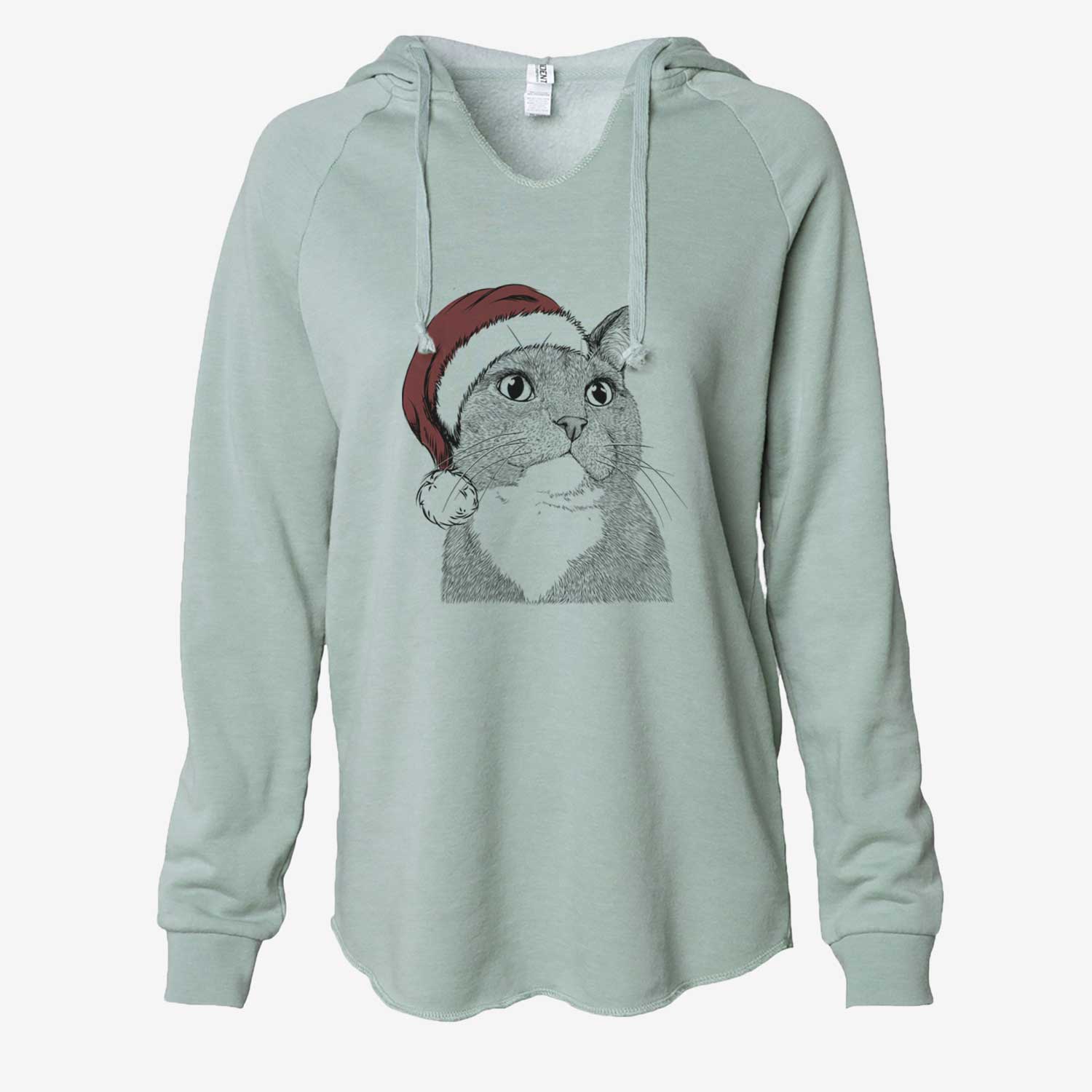 Gizmo the Grey Cat - Cali Wave Hooded Sweatshirt