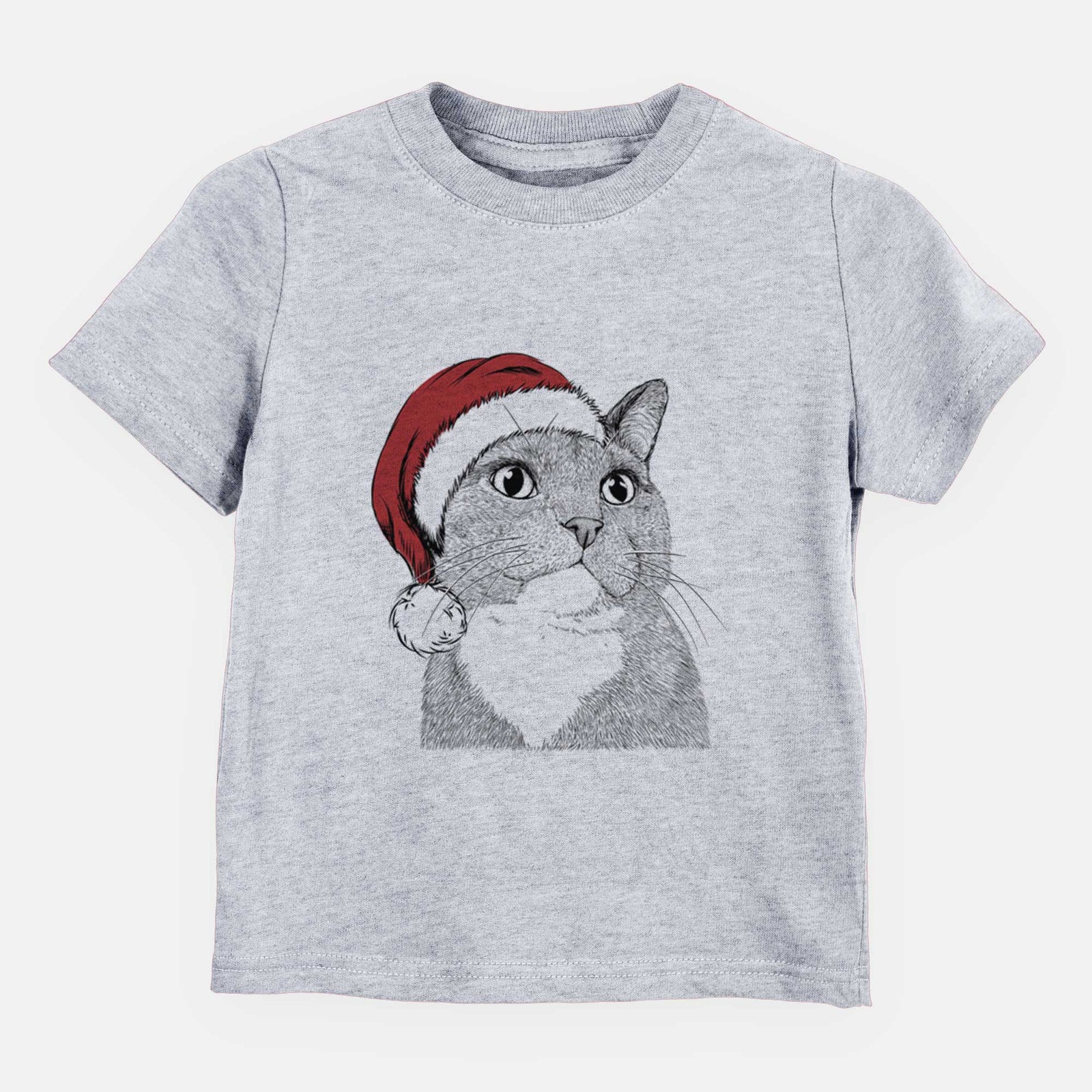 Santa Gizmo the Grey Cat - Kids/Youth/Toddler Shirt