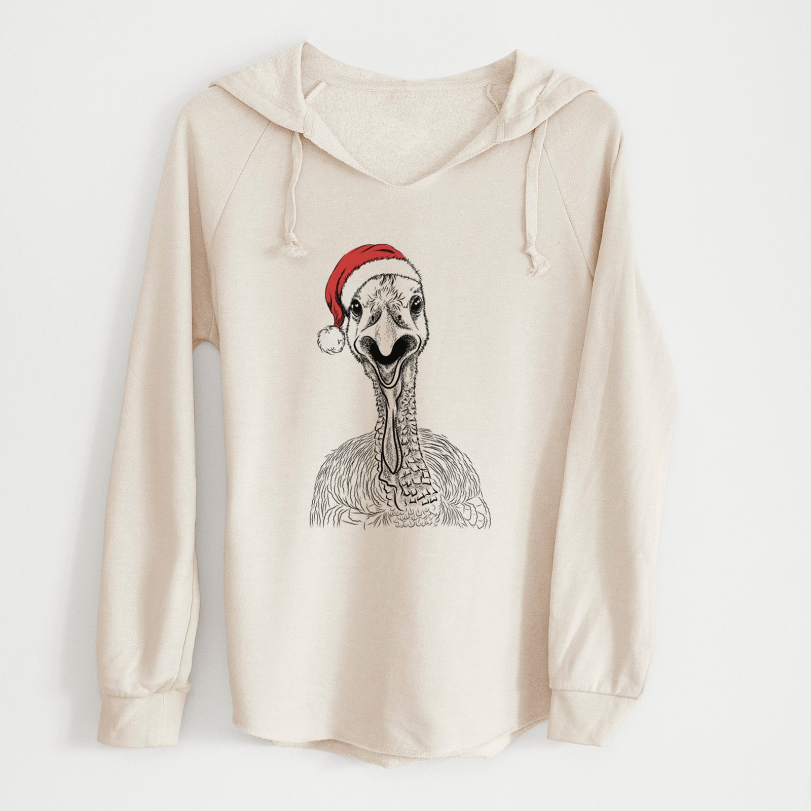 Santa Gobble the Turkey - Cali Wave Hooded Sweatshirt