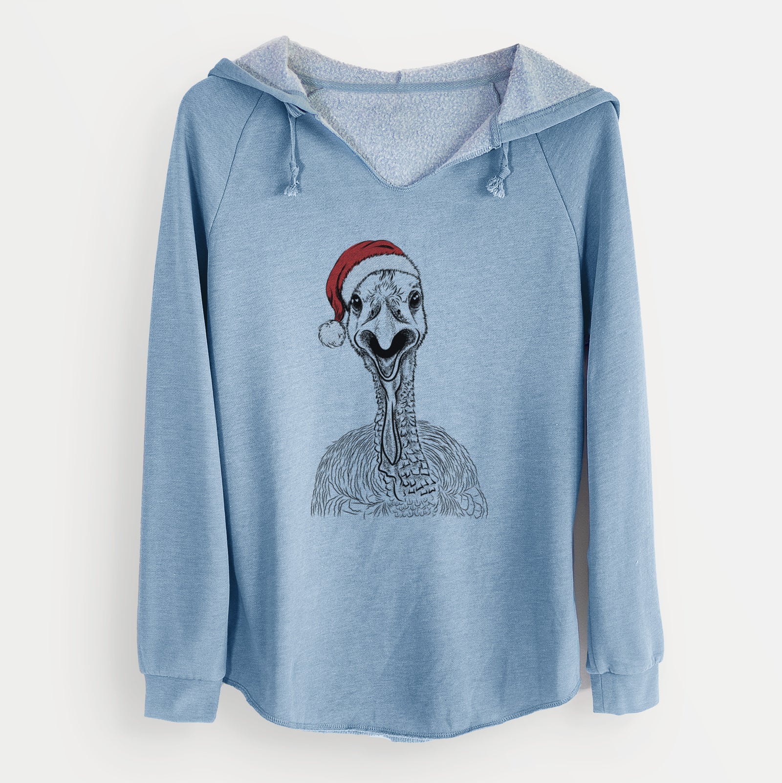 Santa Gobble the Turkey - Cali Wave Hooded Sweatshirt