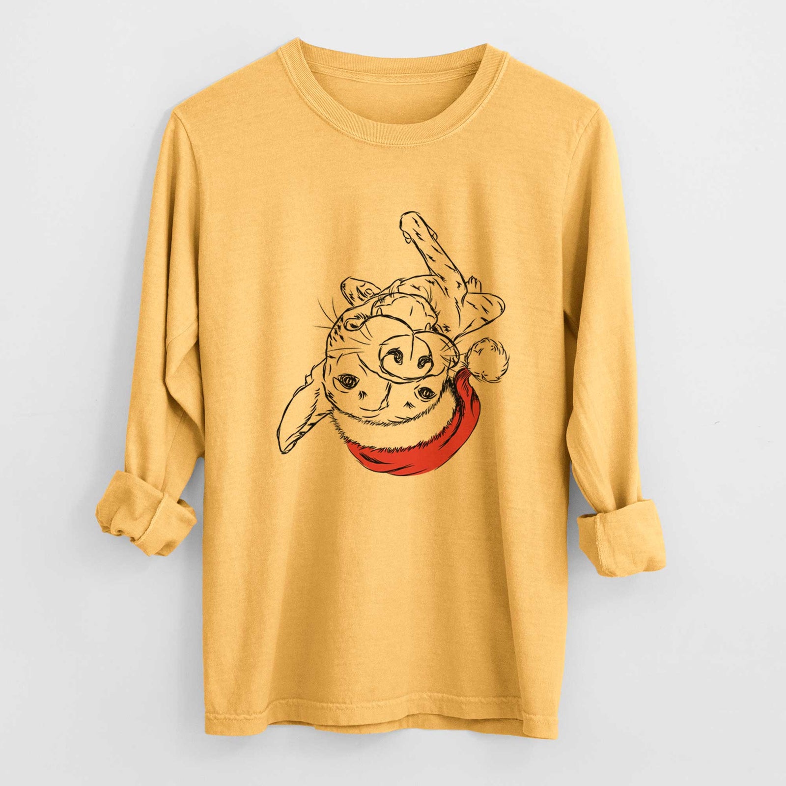 Santa Goose the Mixed Breed - Heavyweight 100% Cotton Long Sleeve