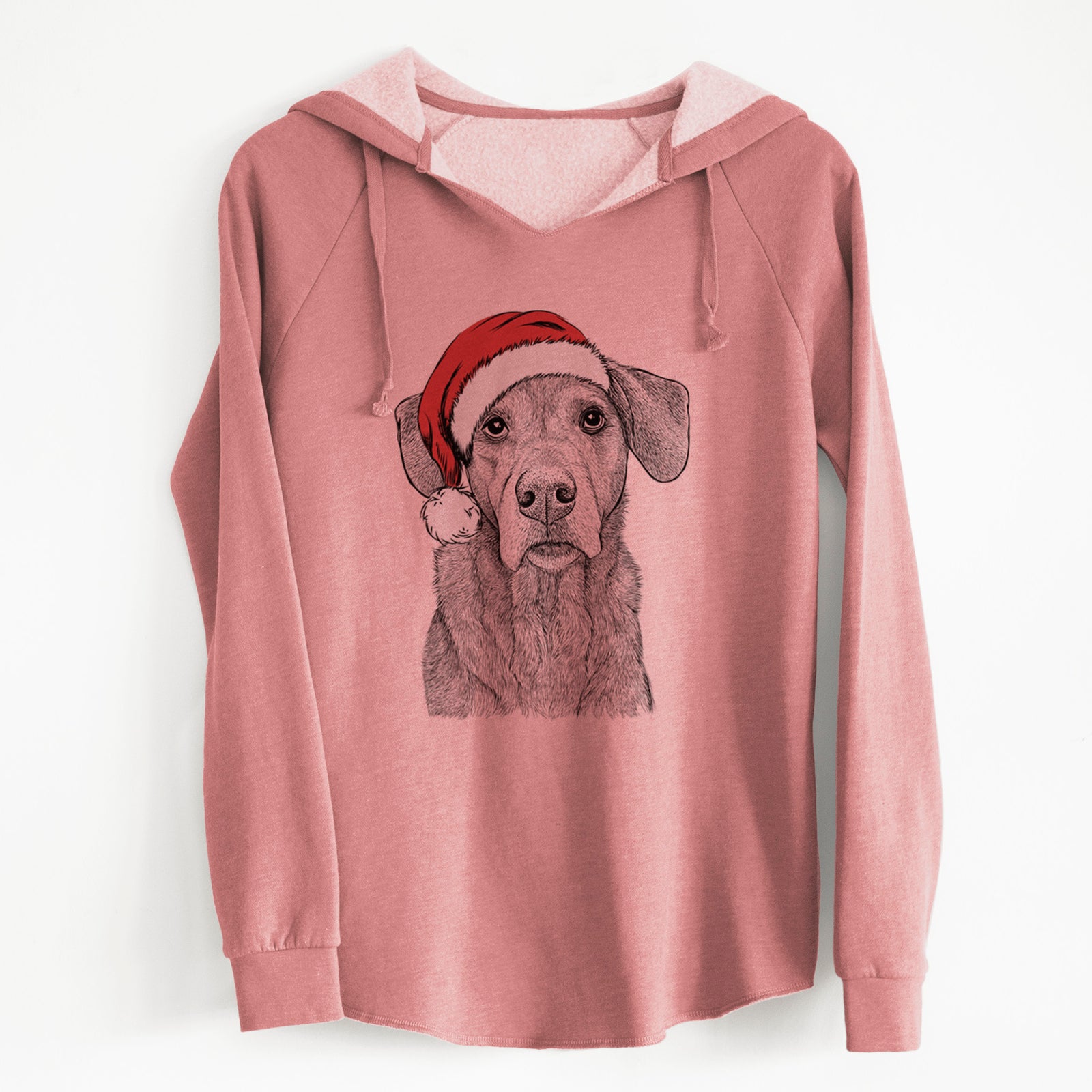 Santa Gravy the Plott Hound Beagle Mix - Cali Wave Hooded Sweatshirt