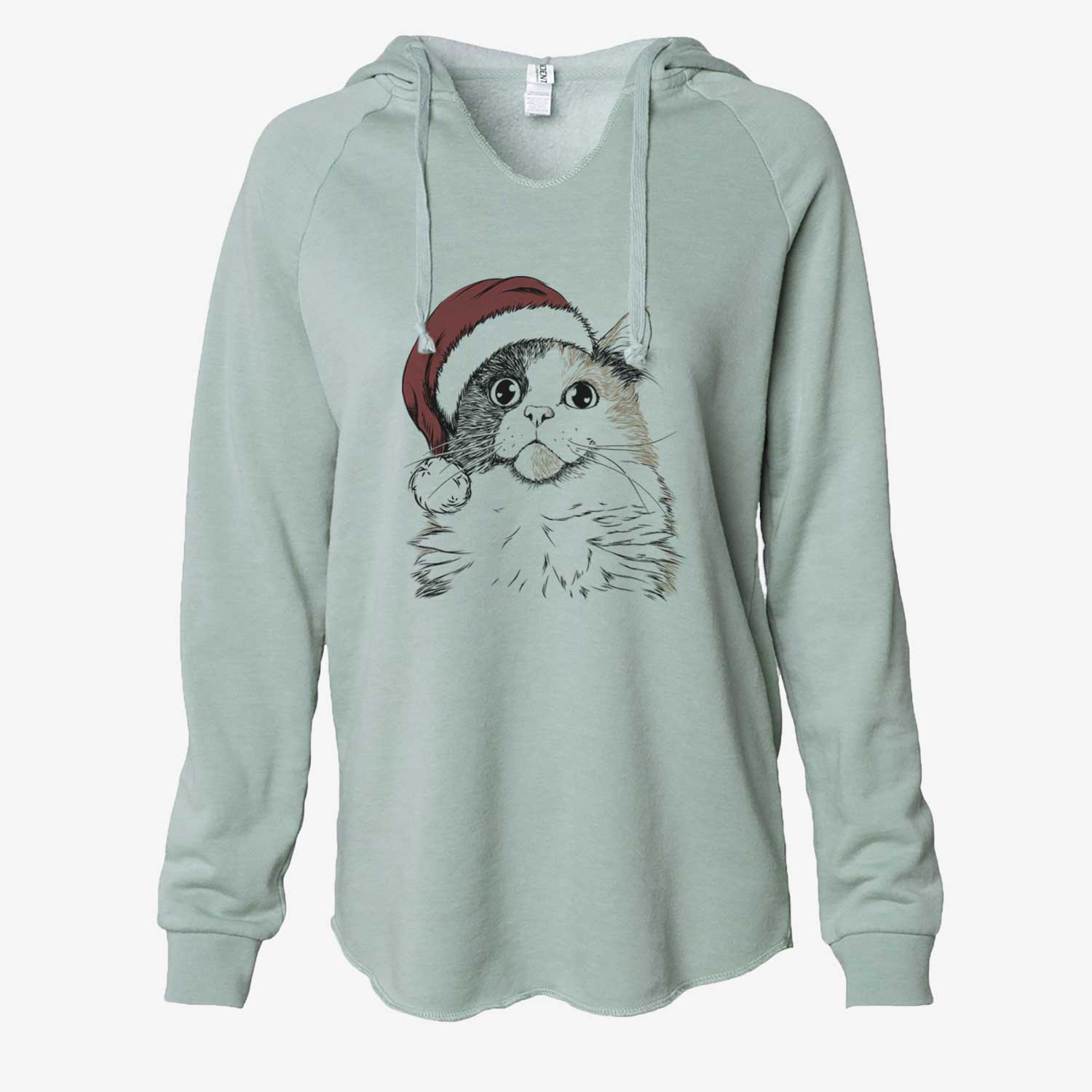 Greta the Calico Cat - Cali Wave Hooded Sweatshirt