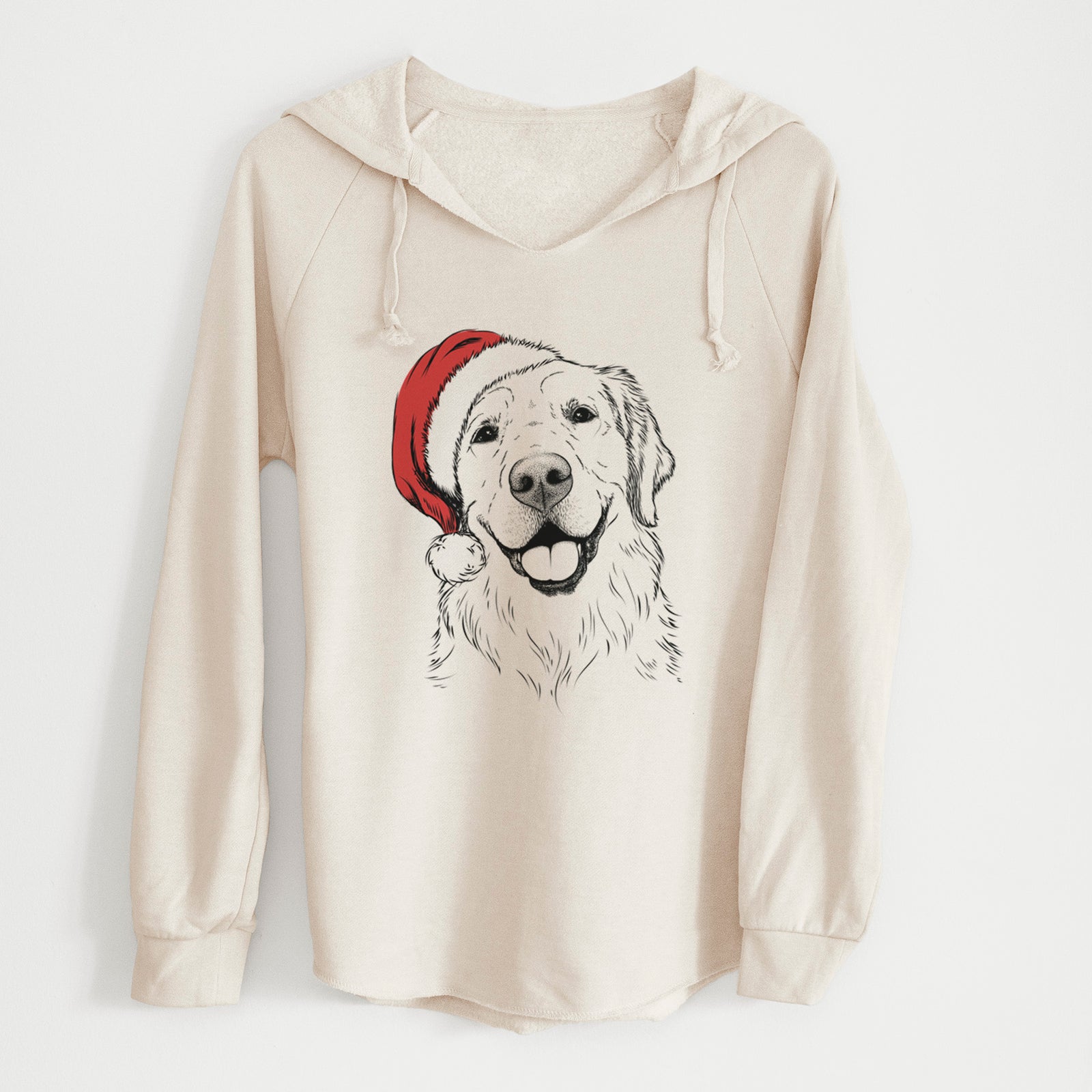 Santa Griffin the Golden Retriever - Cali Wave Hooded Sweatshirt