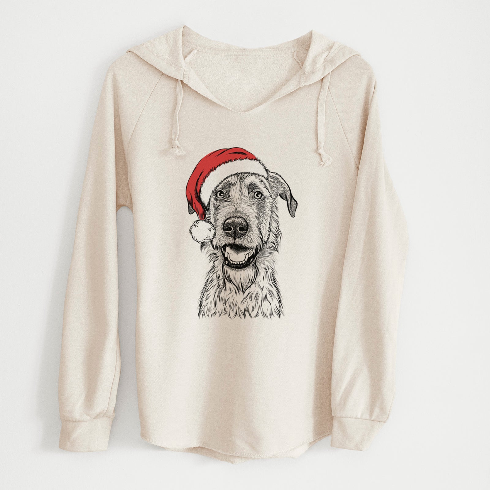 Santa Griffin the Irish Wolfhound - Cali Wave Hooded Sweatshirt