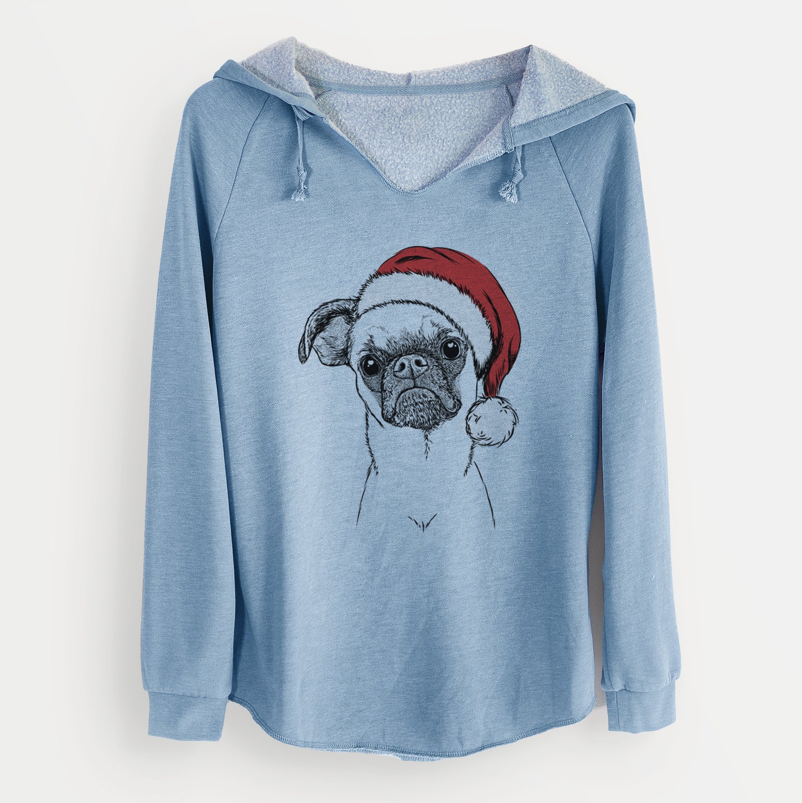 Santa Groot the Brussels Griffon - Cali Wave Hooded Sweatshirt