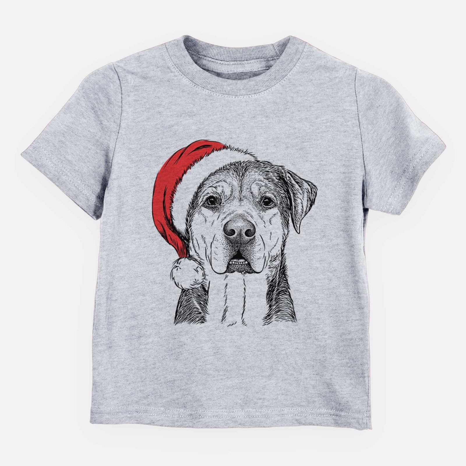 Santa Gus the Rottweiler Mix - Kids/Youth/Toddler Shirt
