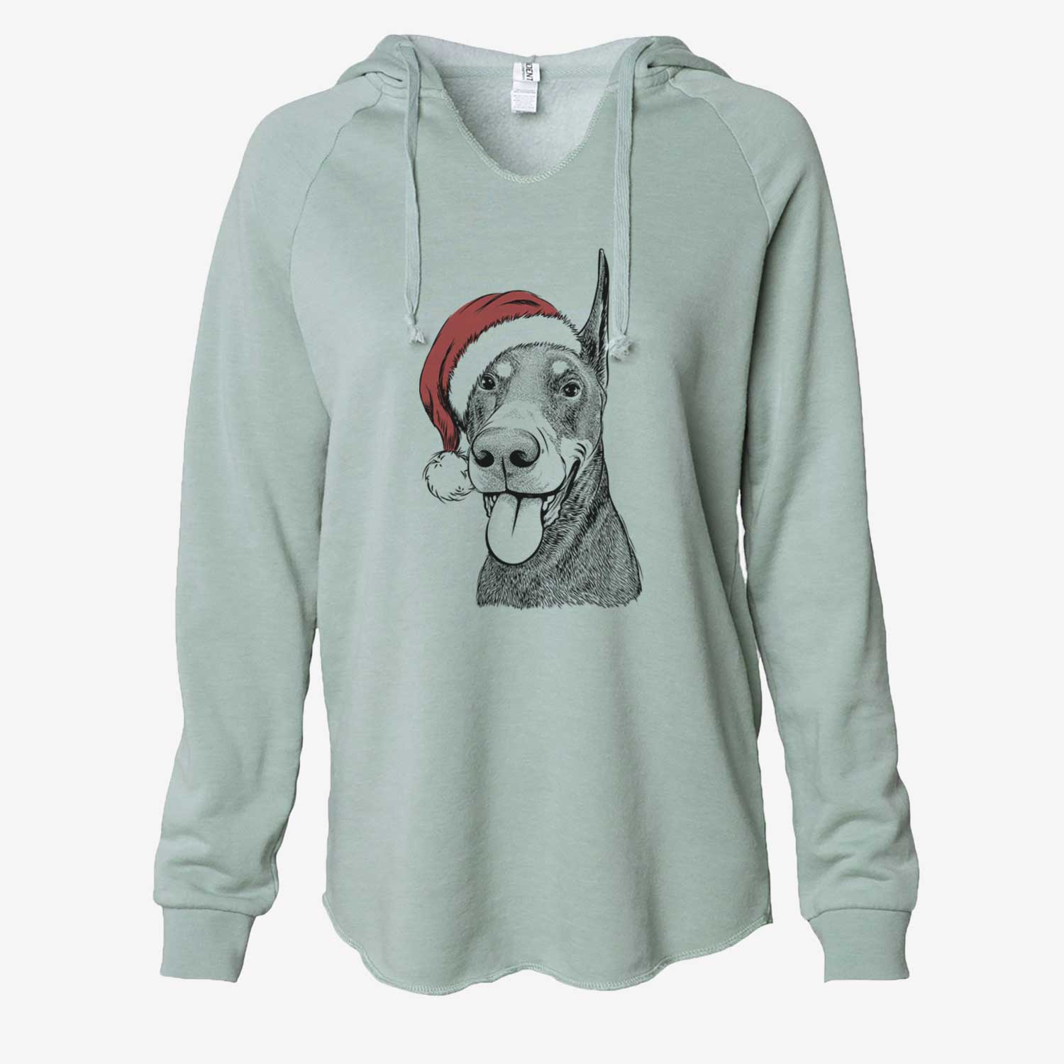 Happy Sunny the Doberman Pinscher - Cali Wave Hooded Sweatshirt