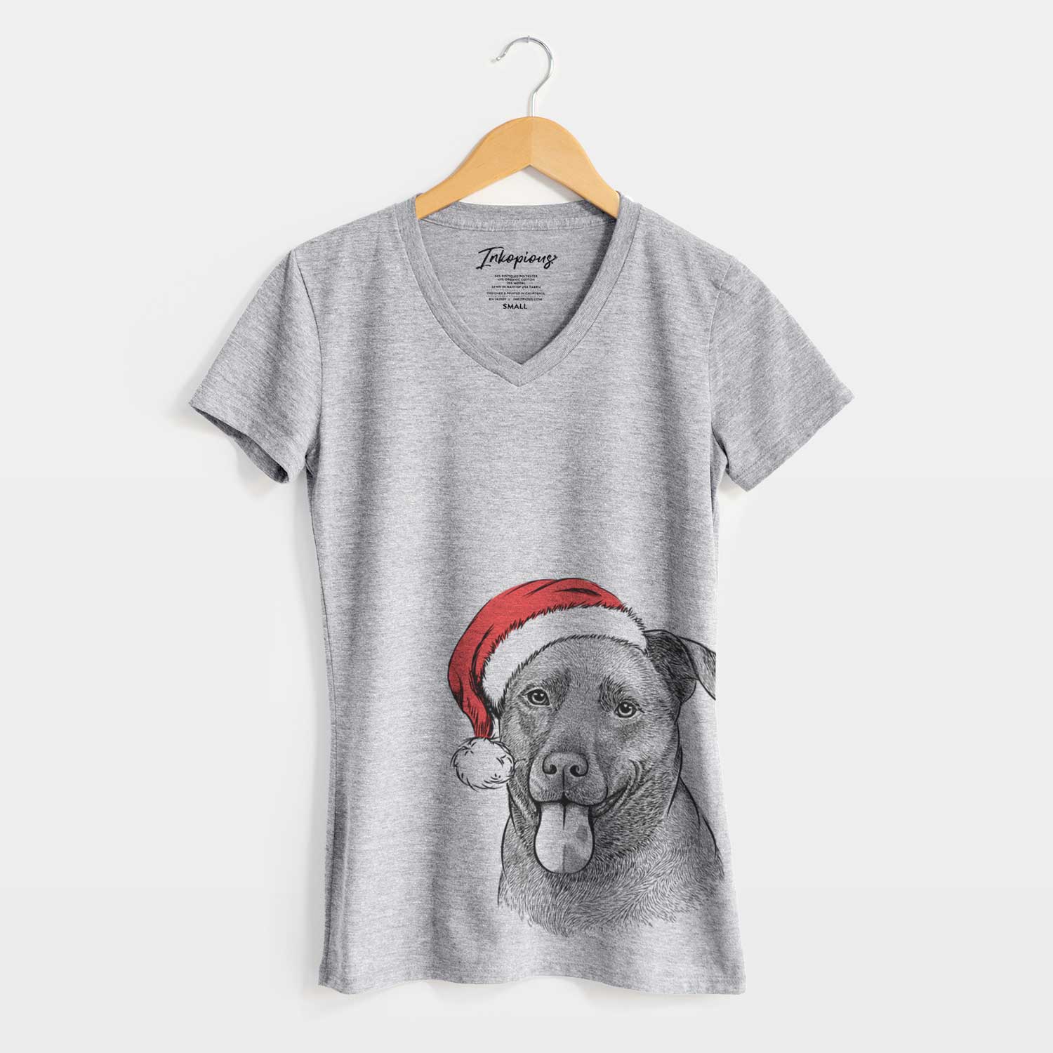 Santa Harbor the Mixed Breed - Women's V-neck Shirt