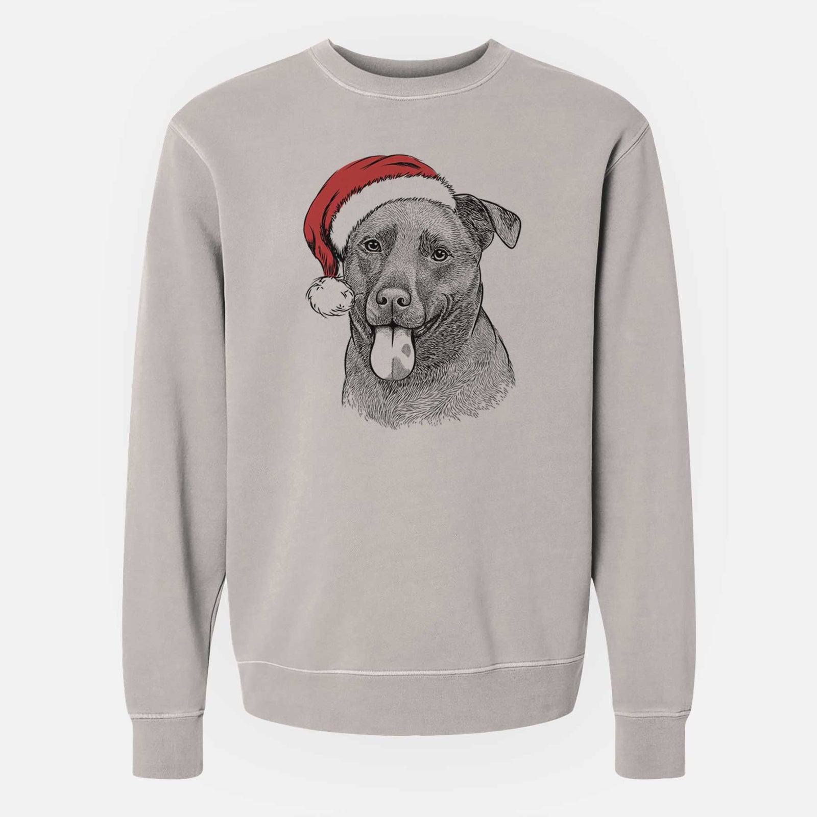 Santa Harbor the Mixed Breed - Unisex Pigment Dyed Crew Sweatshirt