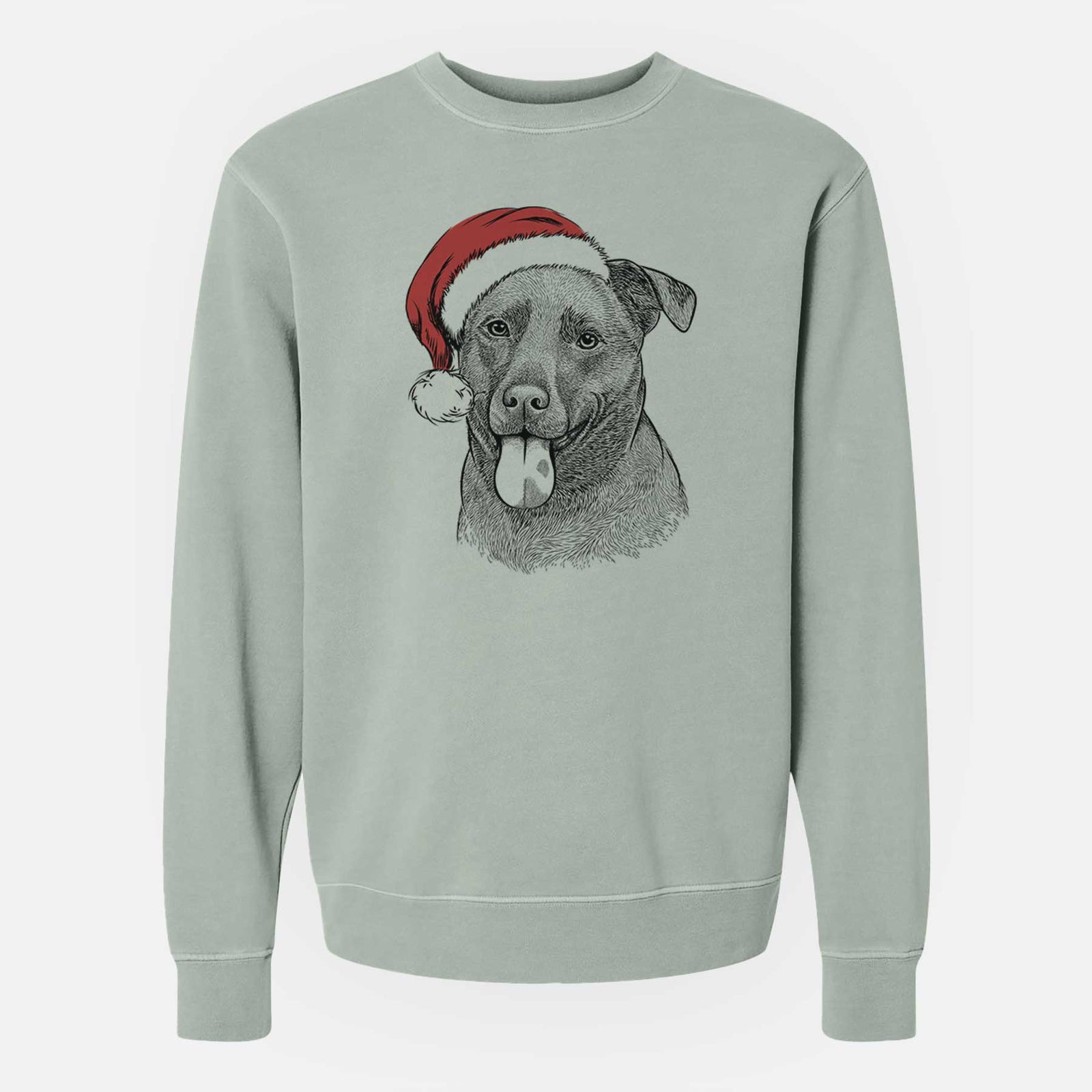 Santa Harbor the Mixed Breed - Unisex Pigment Dyed Crew Sweatshirt