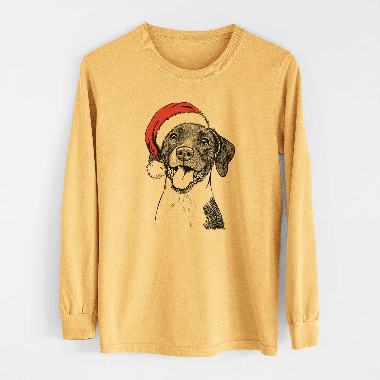 Santa Harper the Mixed Breed - Heavyweight 100% Cotton Long Sleeve