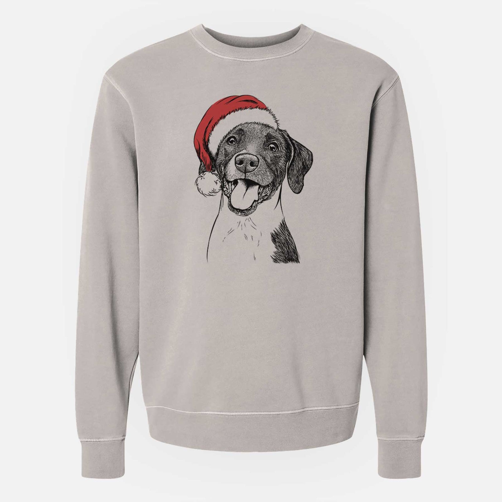 Santa Harper the Mixed Breed - Unisex Pigment Dyed Crew Sweatshirt