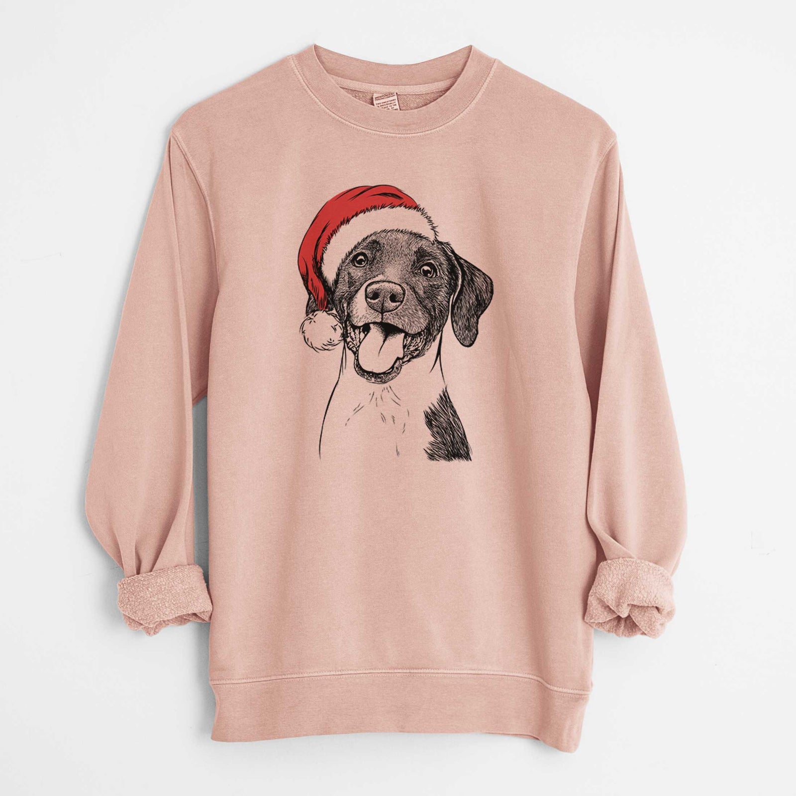 Santa Harper the Mixed Breed - Unisex Pigment Dyed Crew Sweatshirt