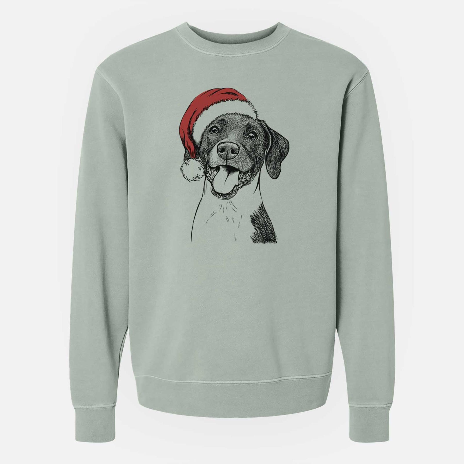 Santa Harper the Mixed Breed - Unisex Pigment Dyed Crew Sweatshirt