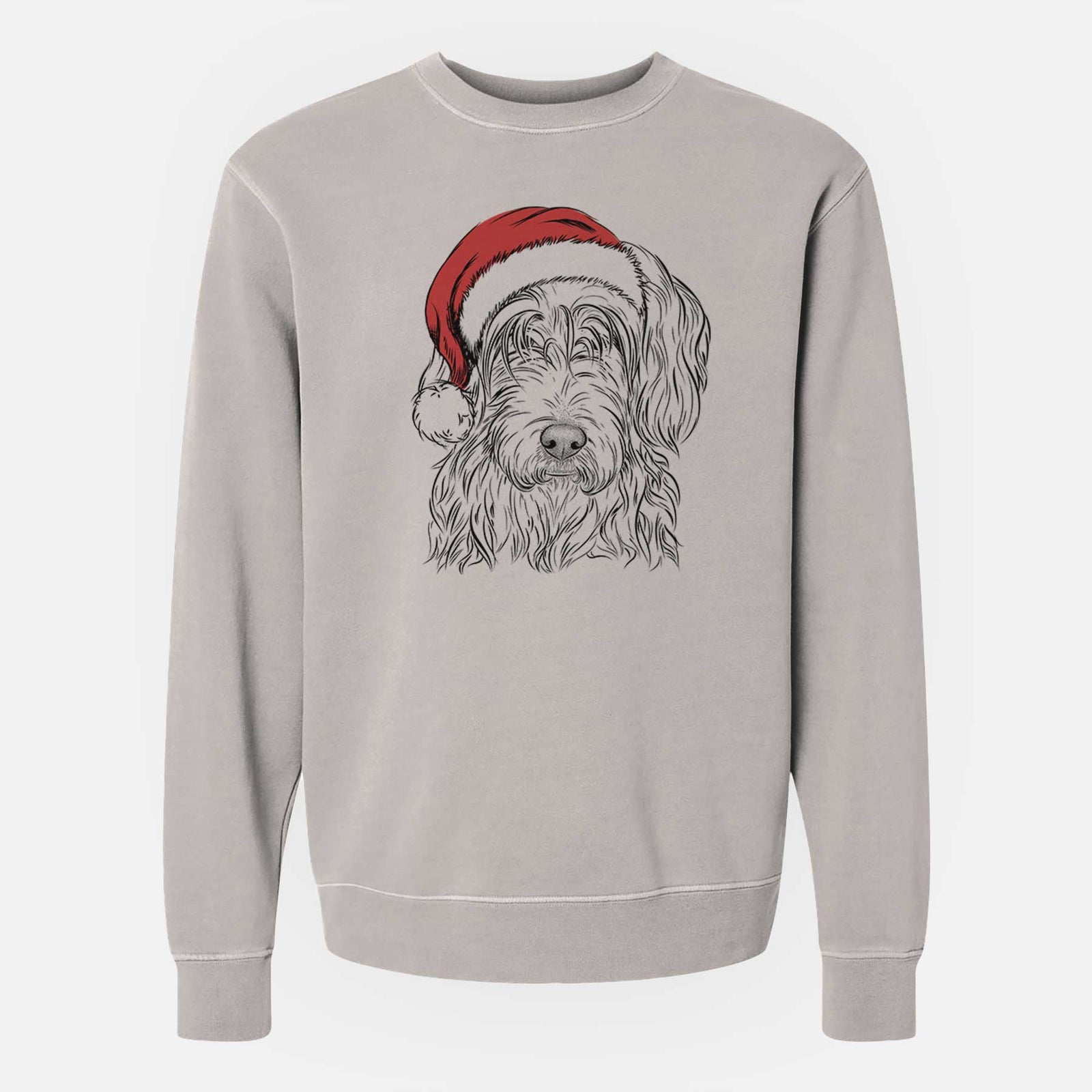 Santa Harry the Mixed Breed - Unisex Pigment Dyed Crew Sweatshirt