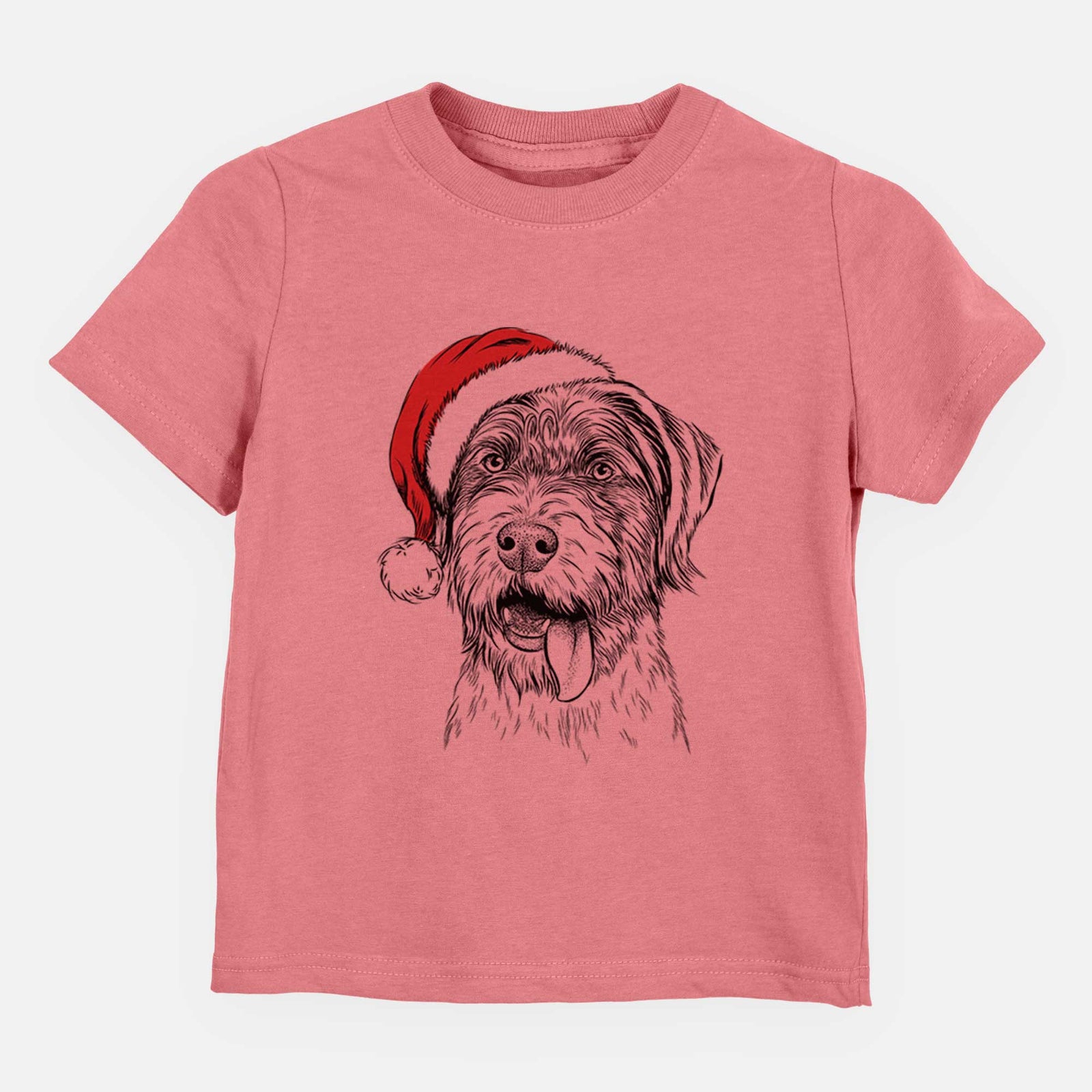 Santa Hazel the German Wirehaired Pointer Mix - Kids/Youth/Toddler Shirt