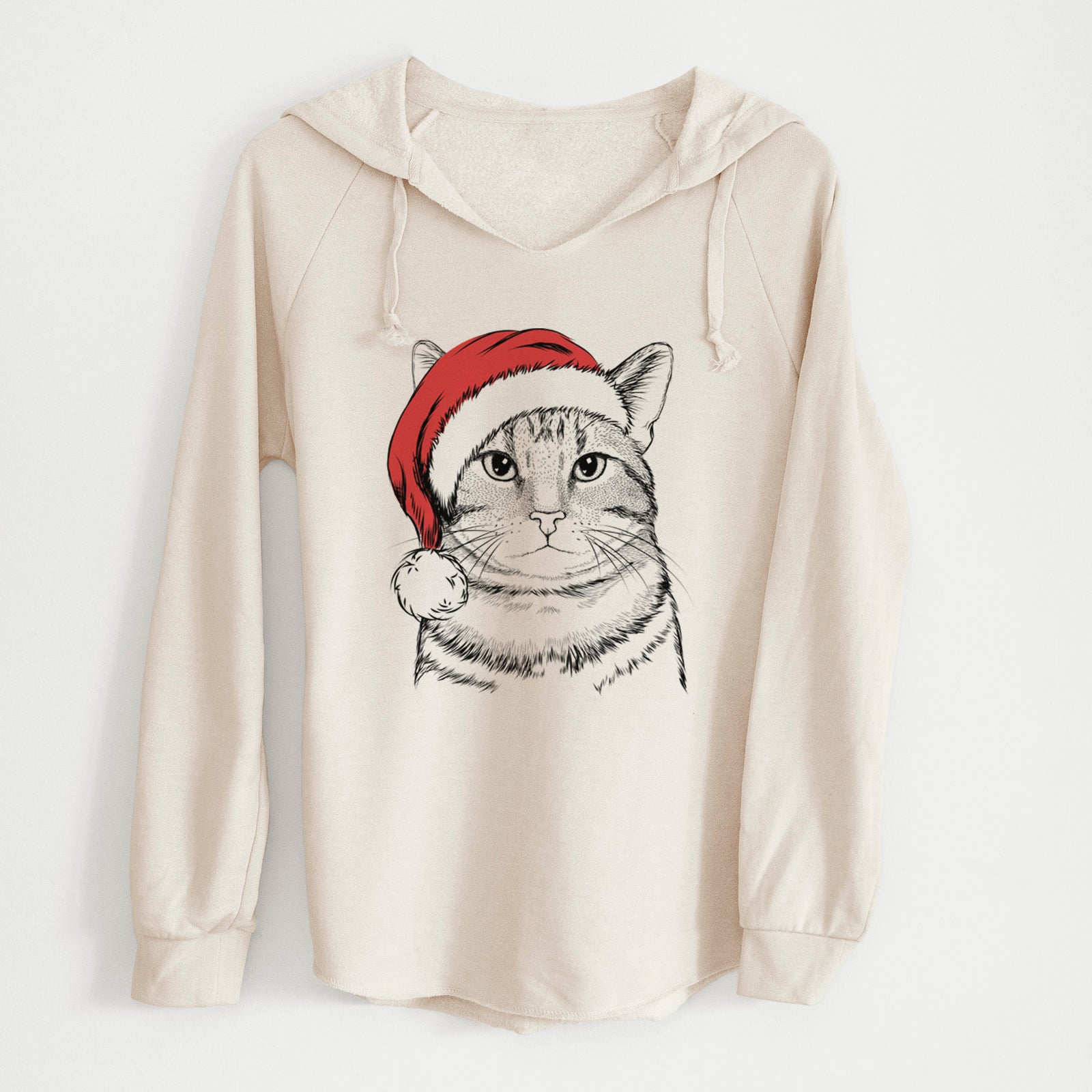 Santa Henry the Bengal - Cali Wave Hooded Sweatshirt