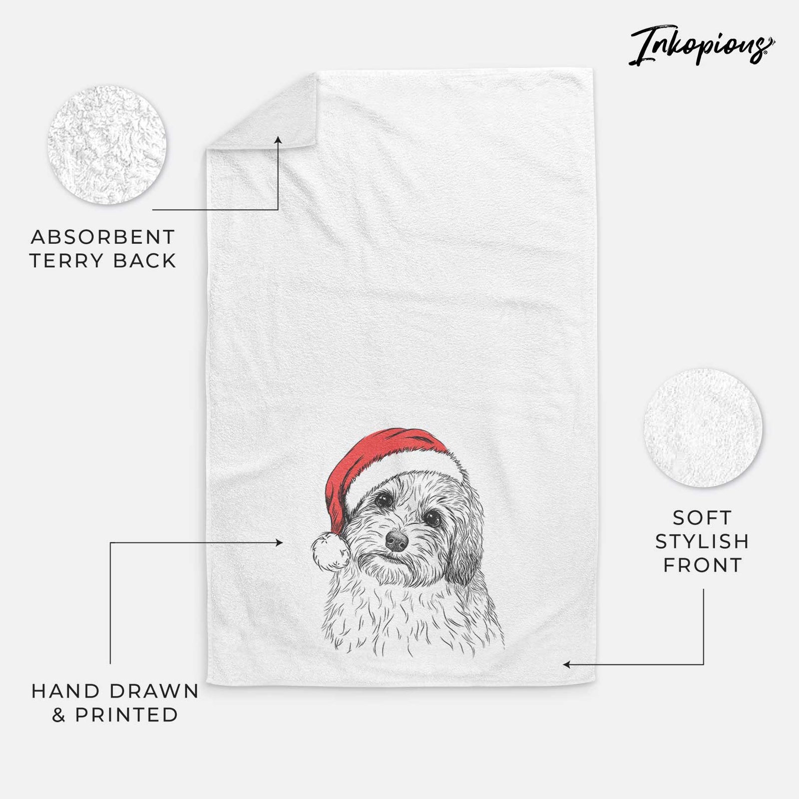Henry the Havanese Decorative Hand Towel
