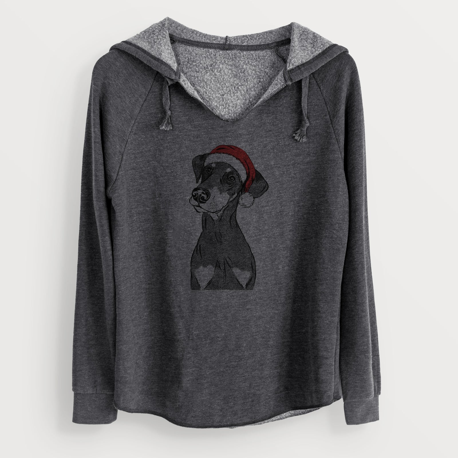 Santa Iroh the Doberman Pinscher - Cali Wave Hooded Sweatshirt