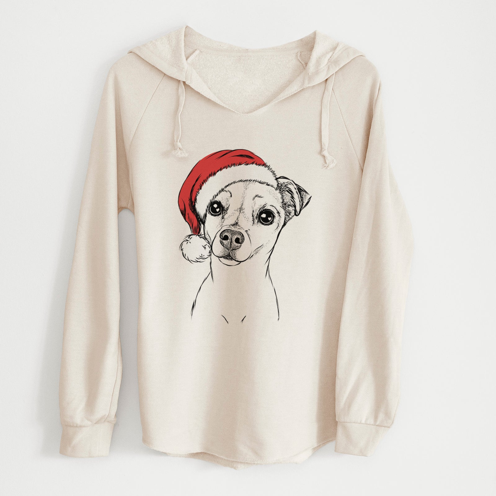 Santa Izzy the Chiweenie - Cali Wave Hooded Sweatshirt