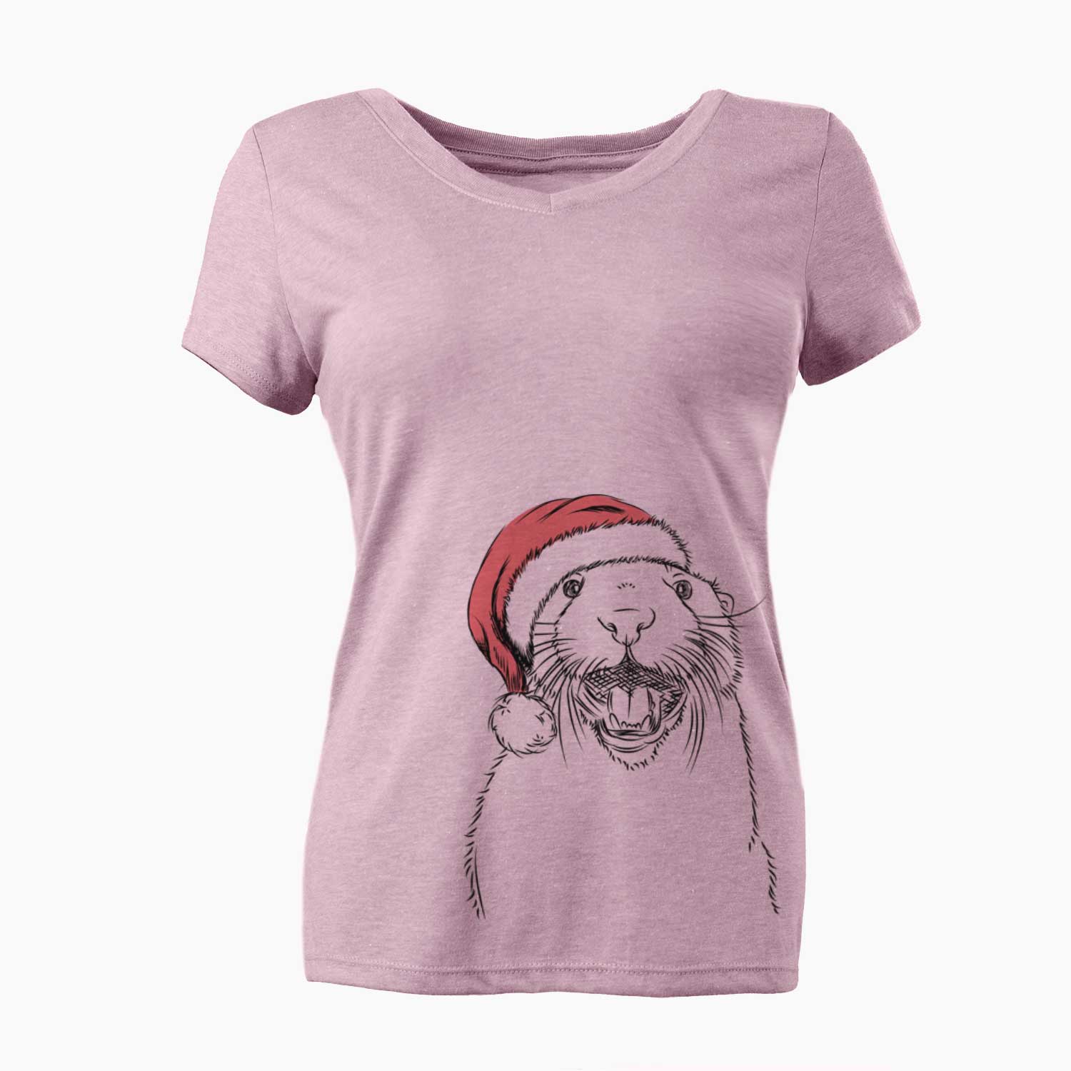 Jasper the River Otter - Women's V-neck Shirt