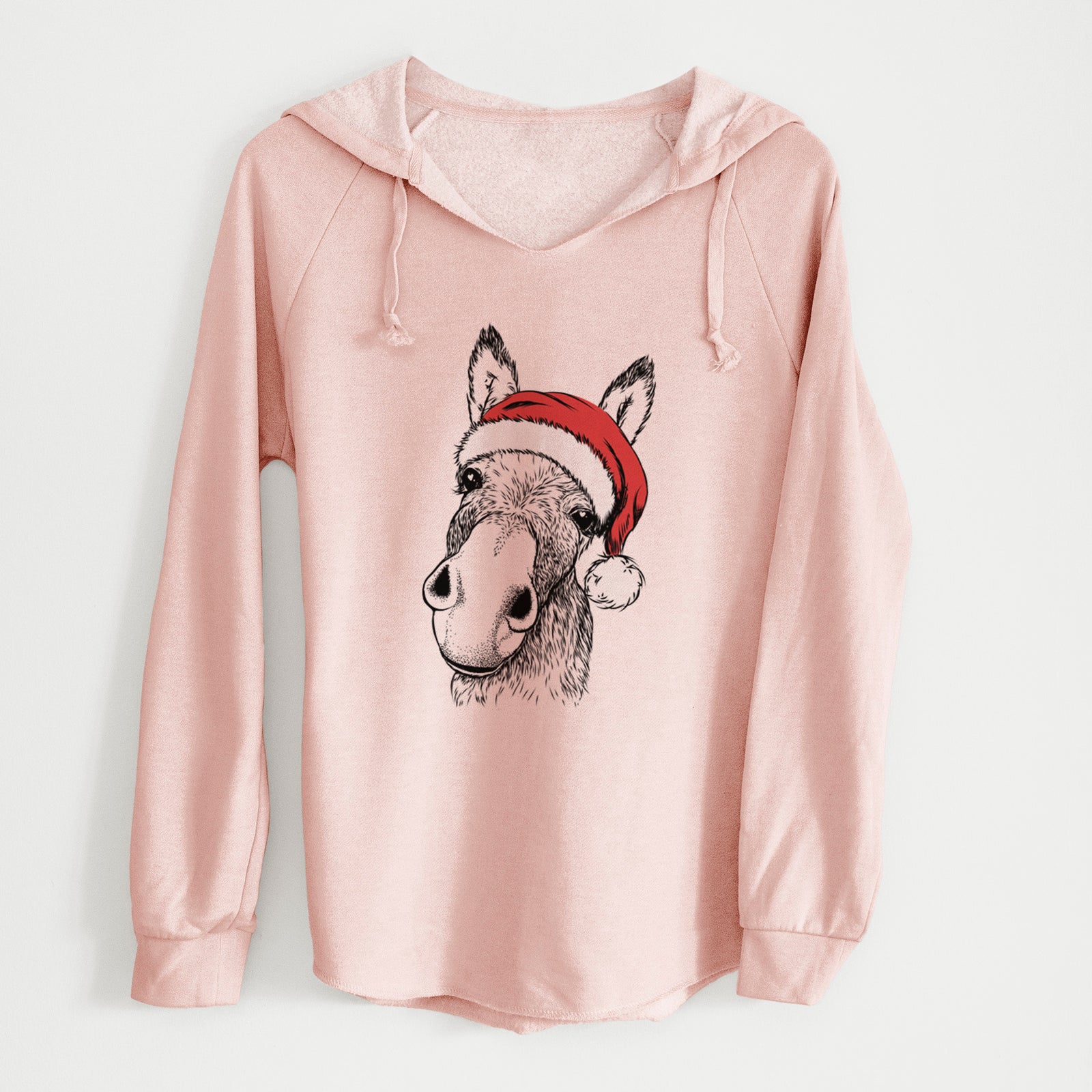 Santa Jenny the Donkey - Cali Wave Hooded Sweatshirt