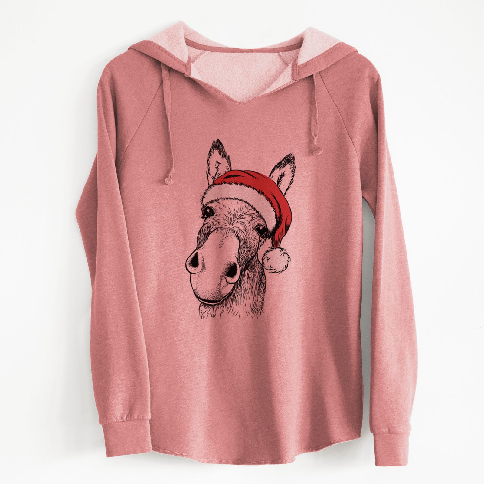 Santa Jenny the Donkey - Cali Wave Hooded Sweatshirt