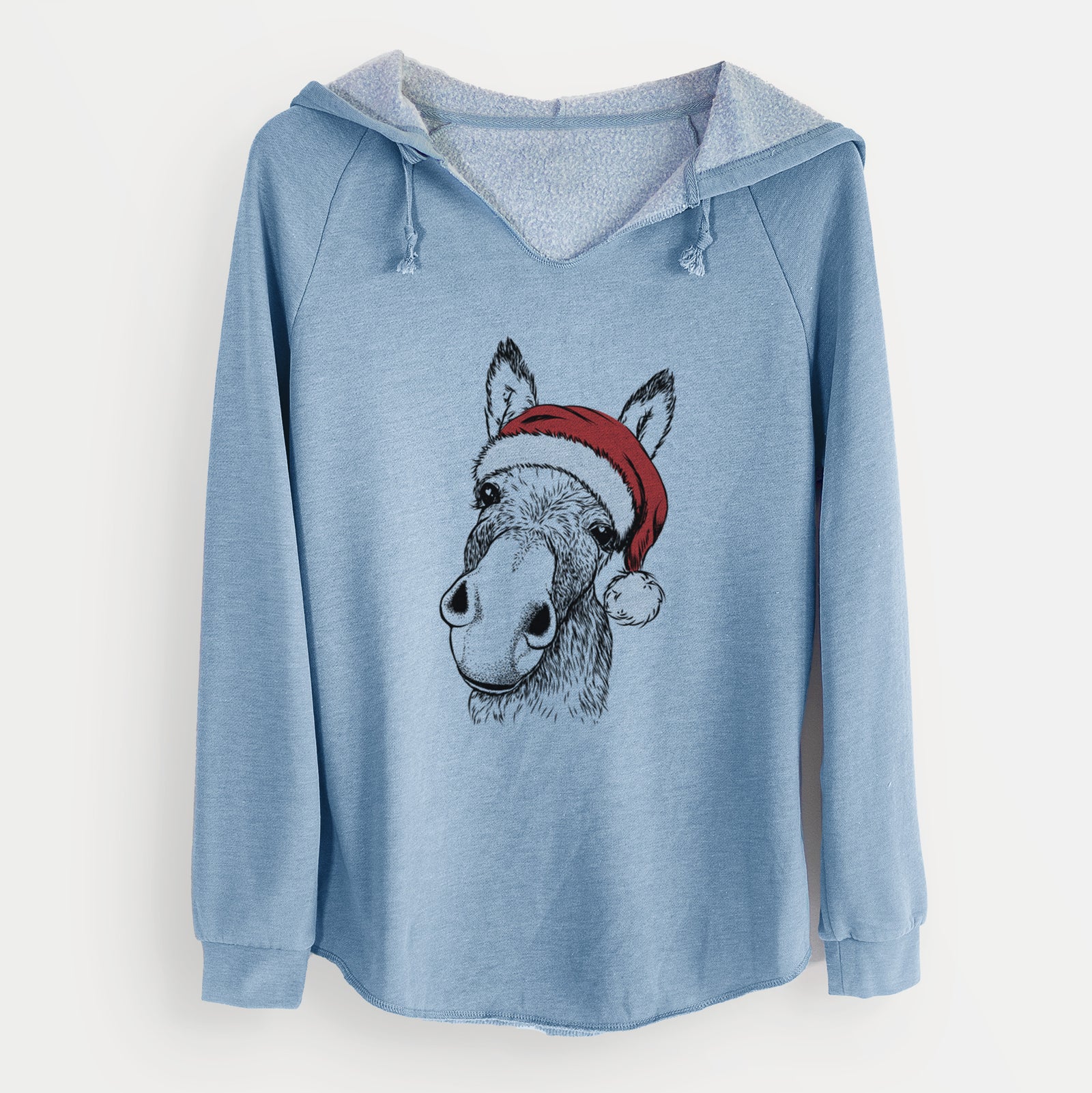 Santa Jenny the Donkey - Cali Wave Hooded Sweatshirt