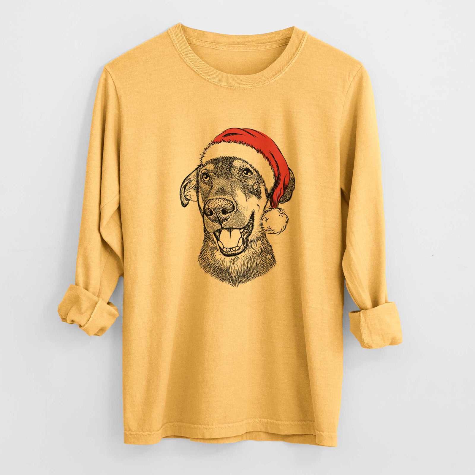 Santa Jet the Mixed Breed - Heavyweight 100% Cotton Long Sleeve