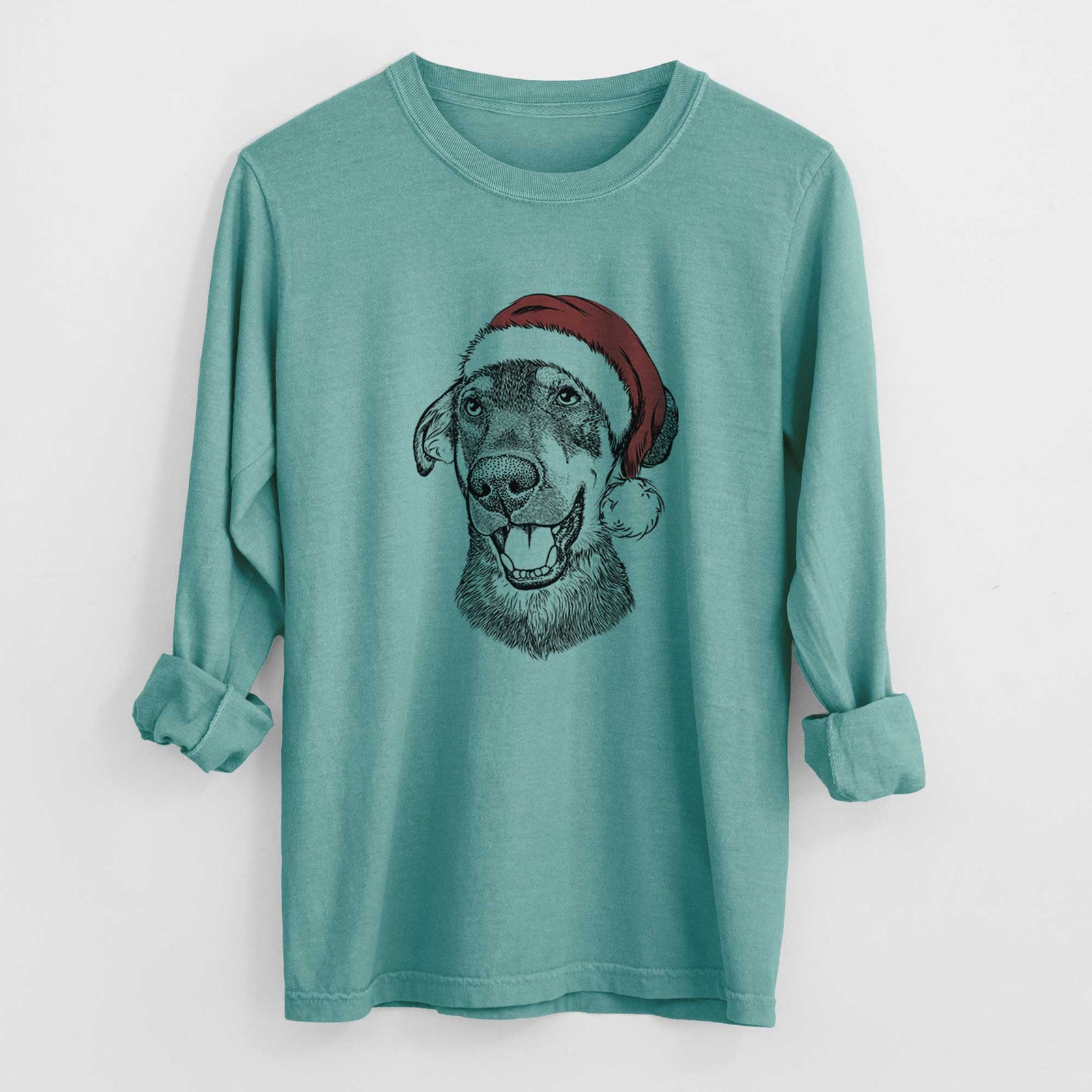 Santa Jet the Mixed Breed - Heavyweight 100% Cotton Long Sleeve