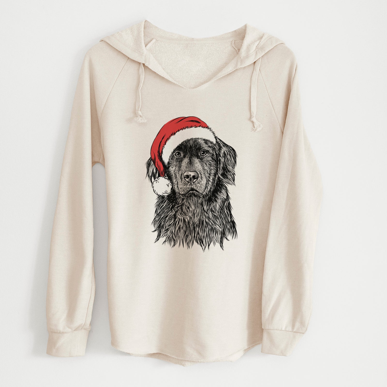 Santa Jinx the Newfoundland - Cali Wave Hooded Sweatshirt