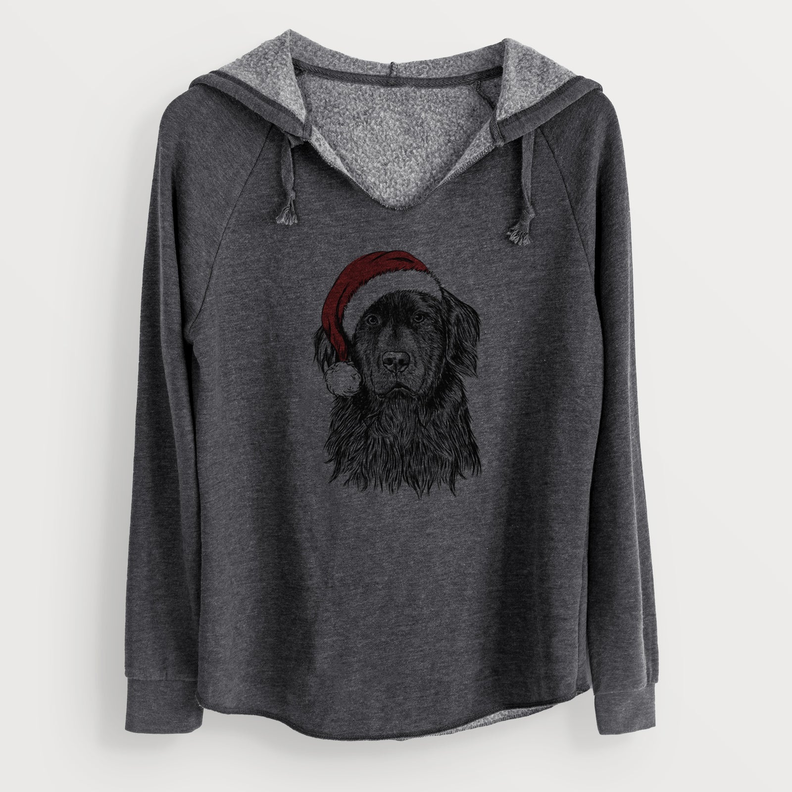 Santa Jinx the Newfoundland - Cali Wave Hooded Sweatshirt
