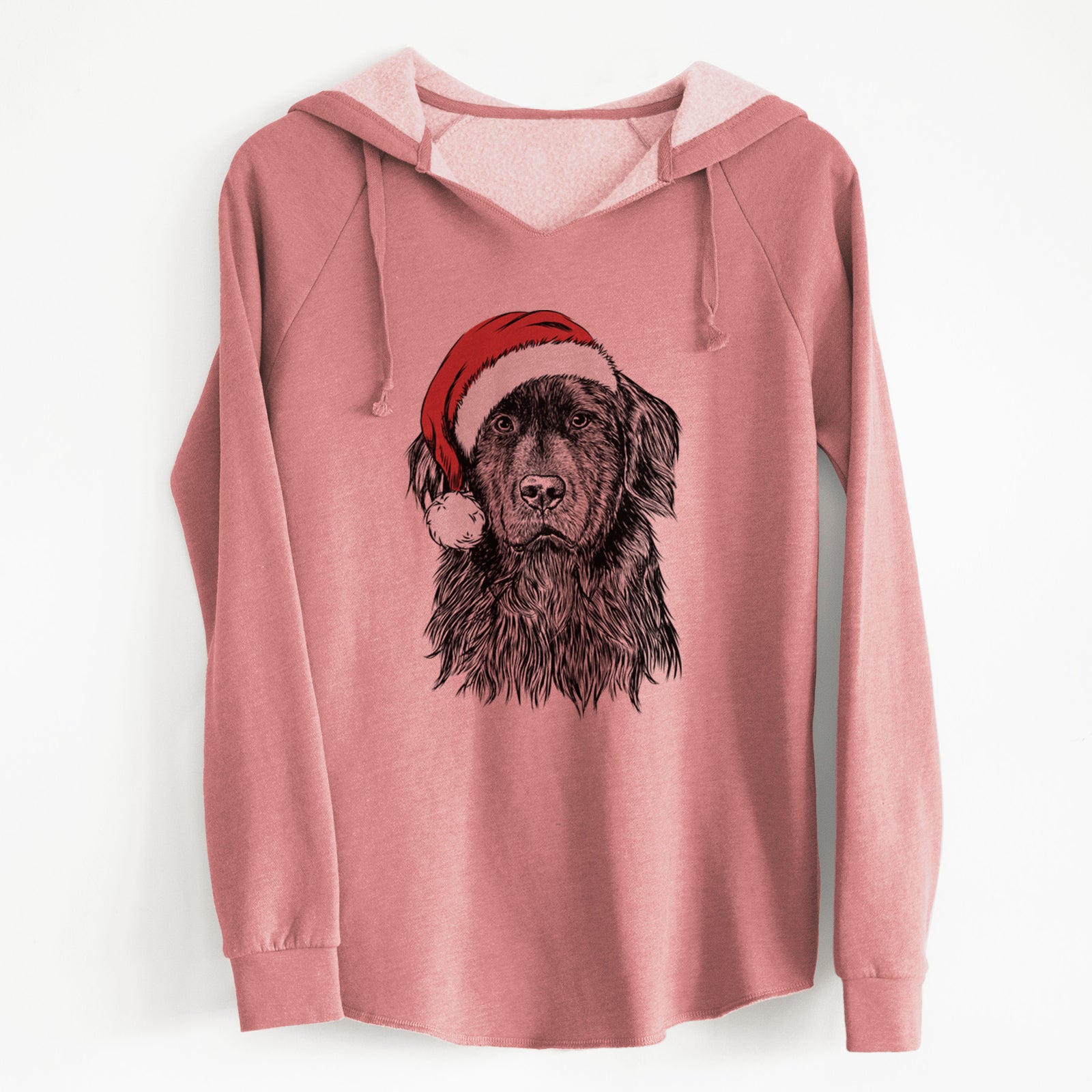 Santa Jinx the Newfoundland - Cali Wave Hooded Sweatshirt