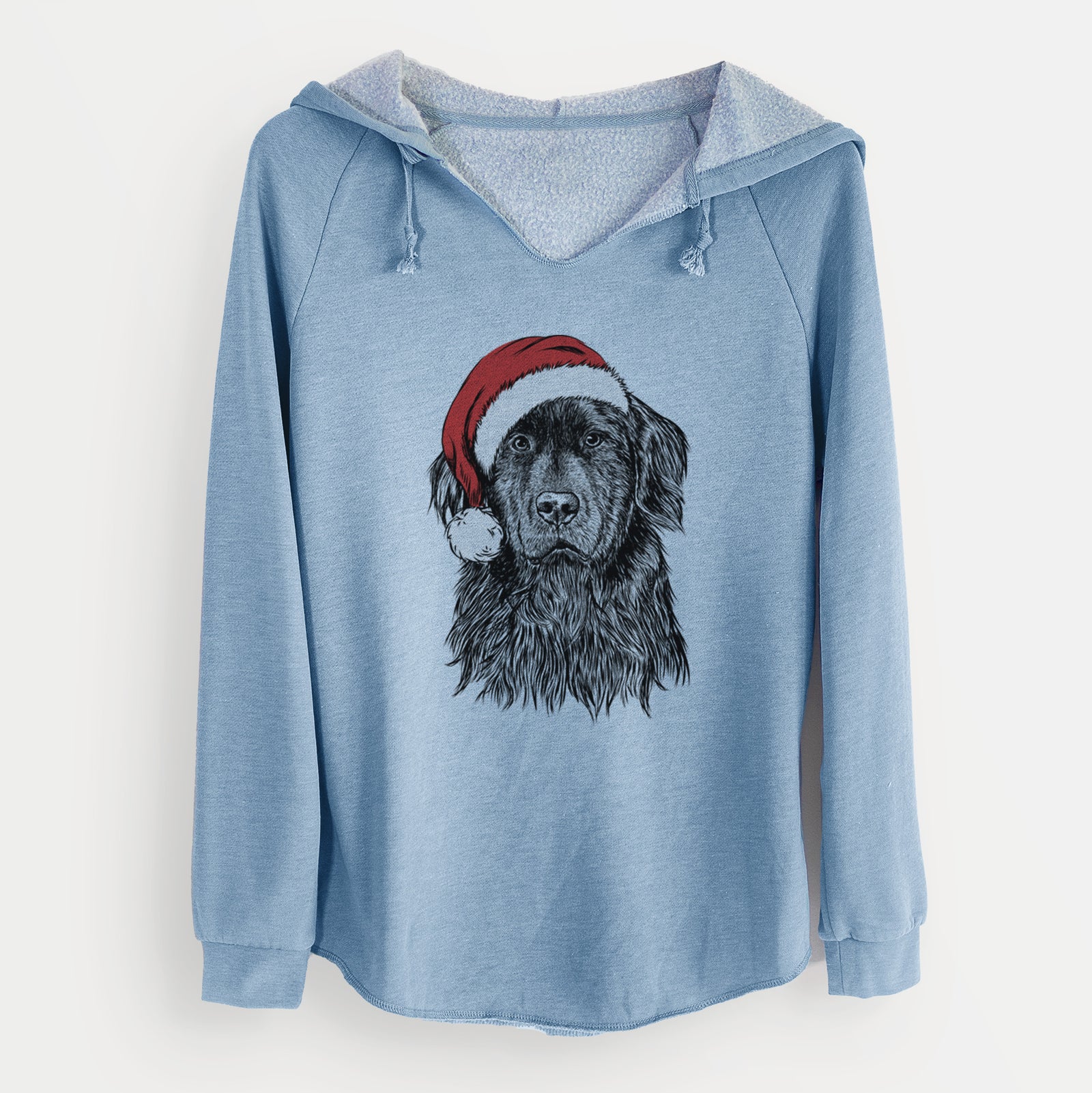 Santa Jinx the Newfoundland - Cali Wave Hooded Sweatshirt