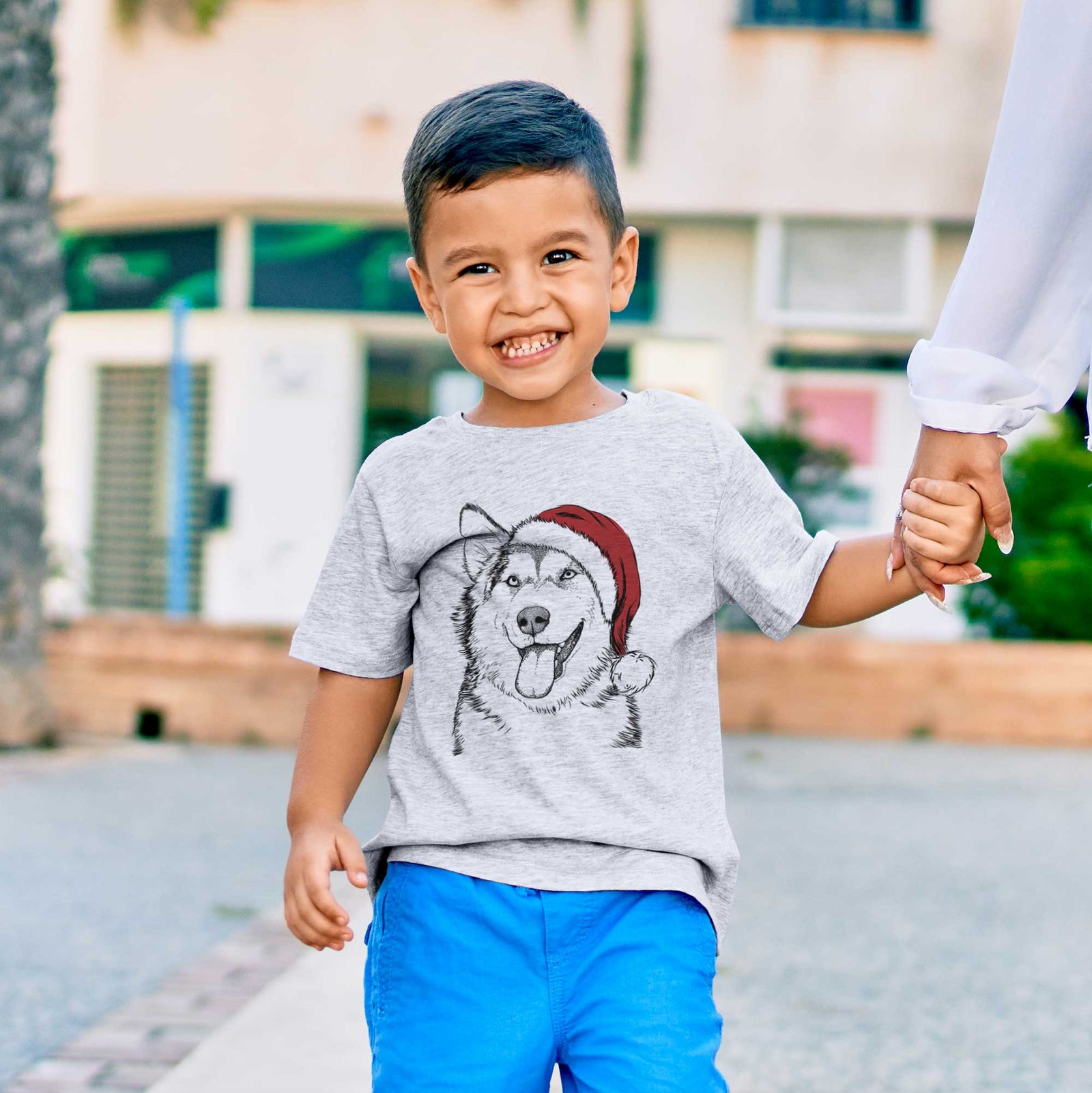 Santa Kaskae the Alaskan Malamute - Kids/Youth/Toddler Shirt