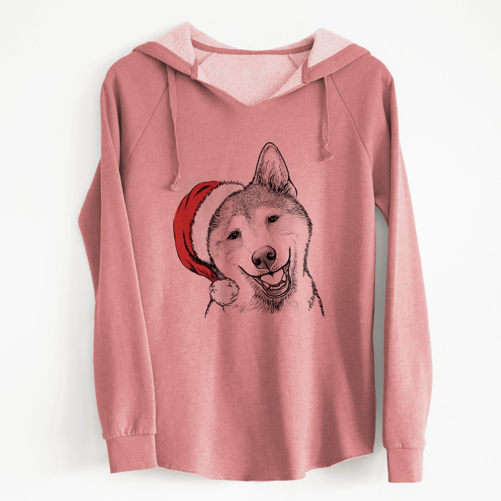 Santa Koby the Shiba Inu - Cali Wave Hooded Sweatshirt