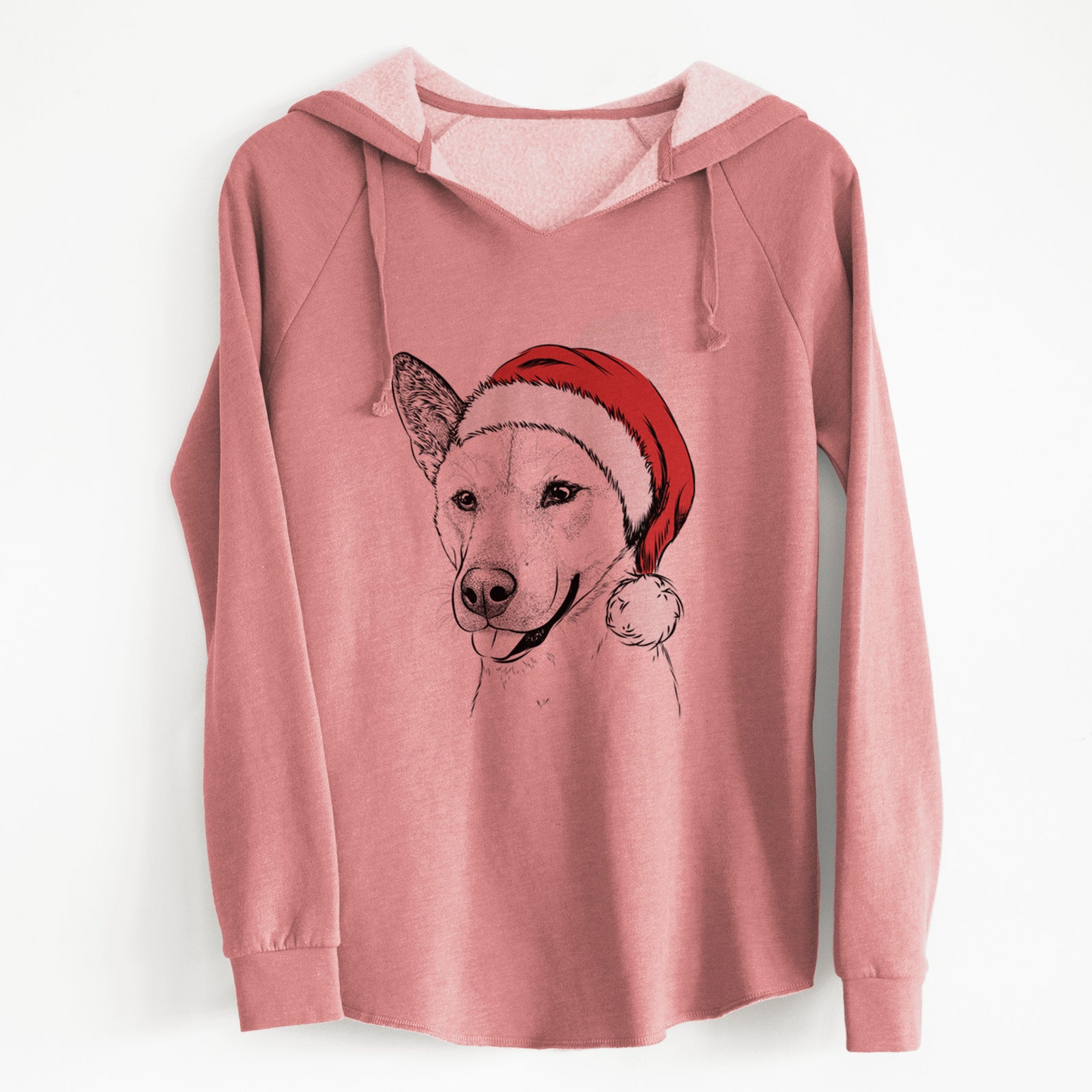 Santa Kulfi the Jindo Shiba Inu Mix - Cali Wave Hooded Sweatshirt