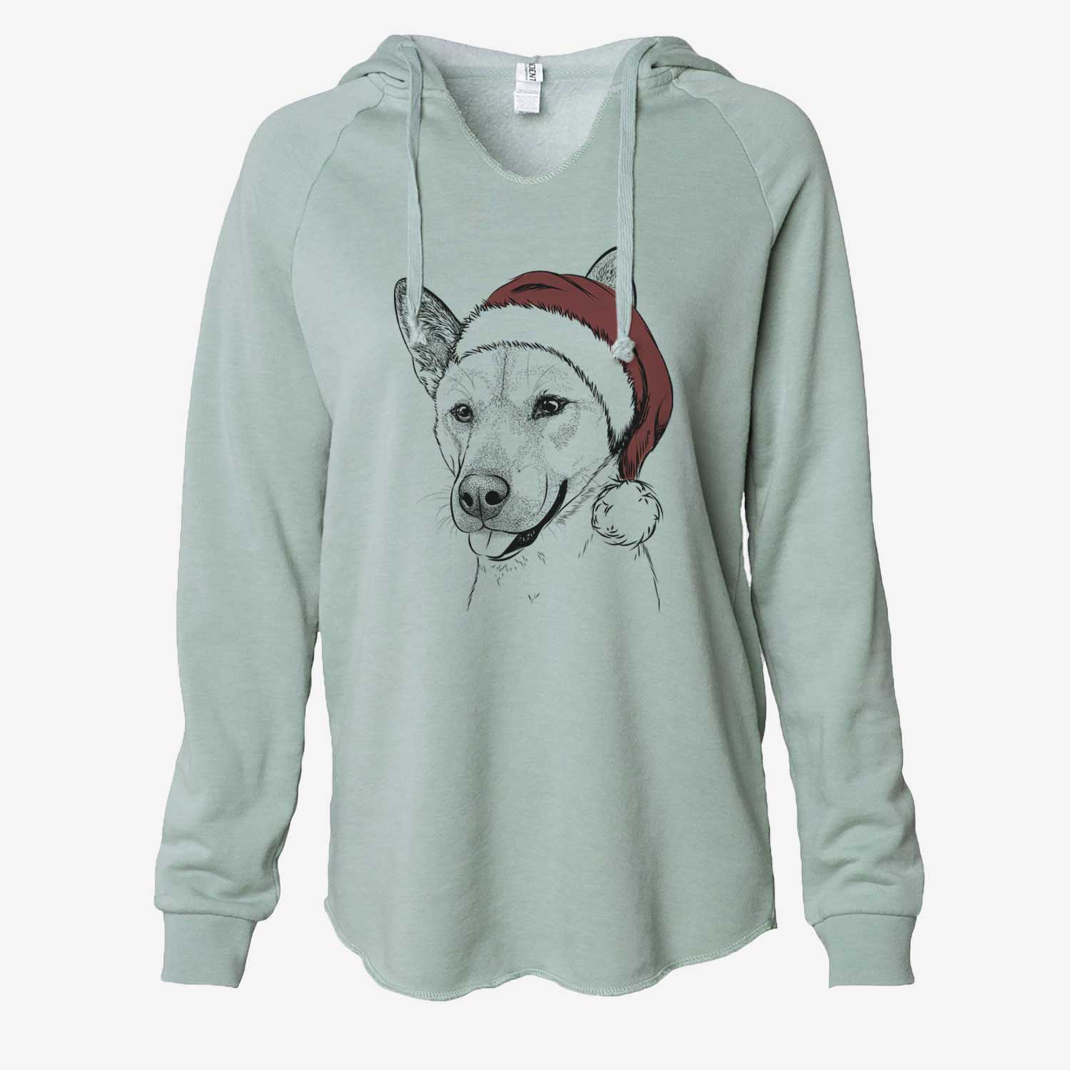 Kulfi the Jindo Shiba Inu Mix - Cali Wave Hooded Sweatshirt